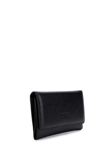  Tamer Tanca Kadın Hakiki Deri Siyah Cüzdan Cuzdan