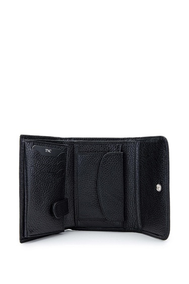  Tamer Tanca Kadın Hakiki Deri Siyah Cüzdan Cuzdan