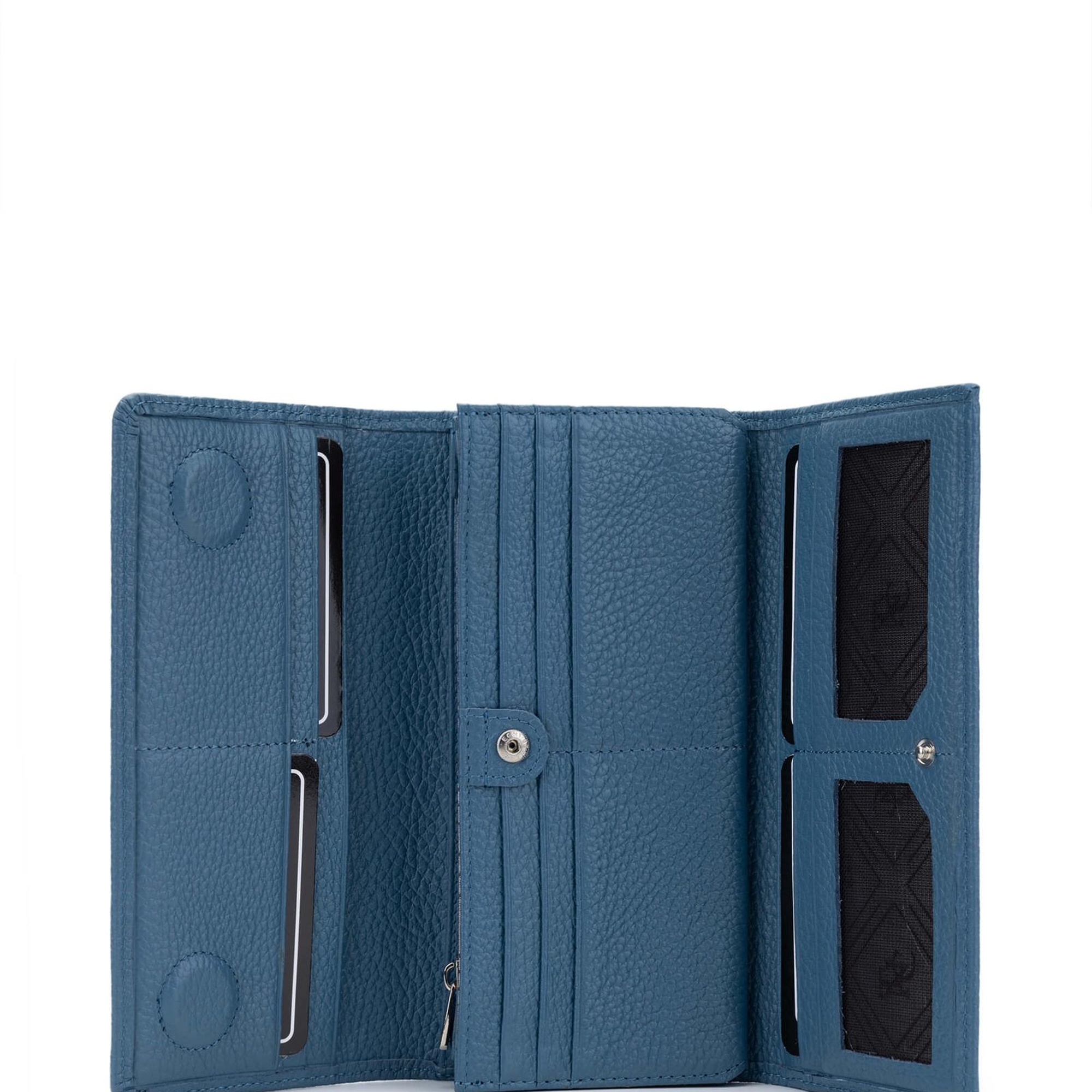 Tamer Tanca Kadın Hakiki Deri Jean Günlük Cuzdan