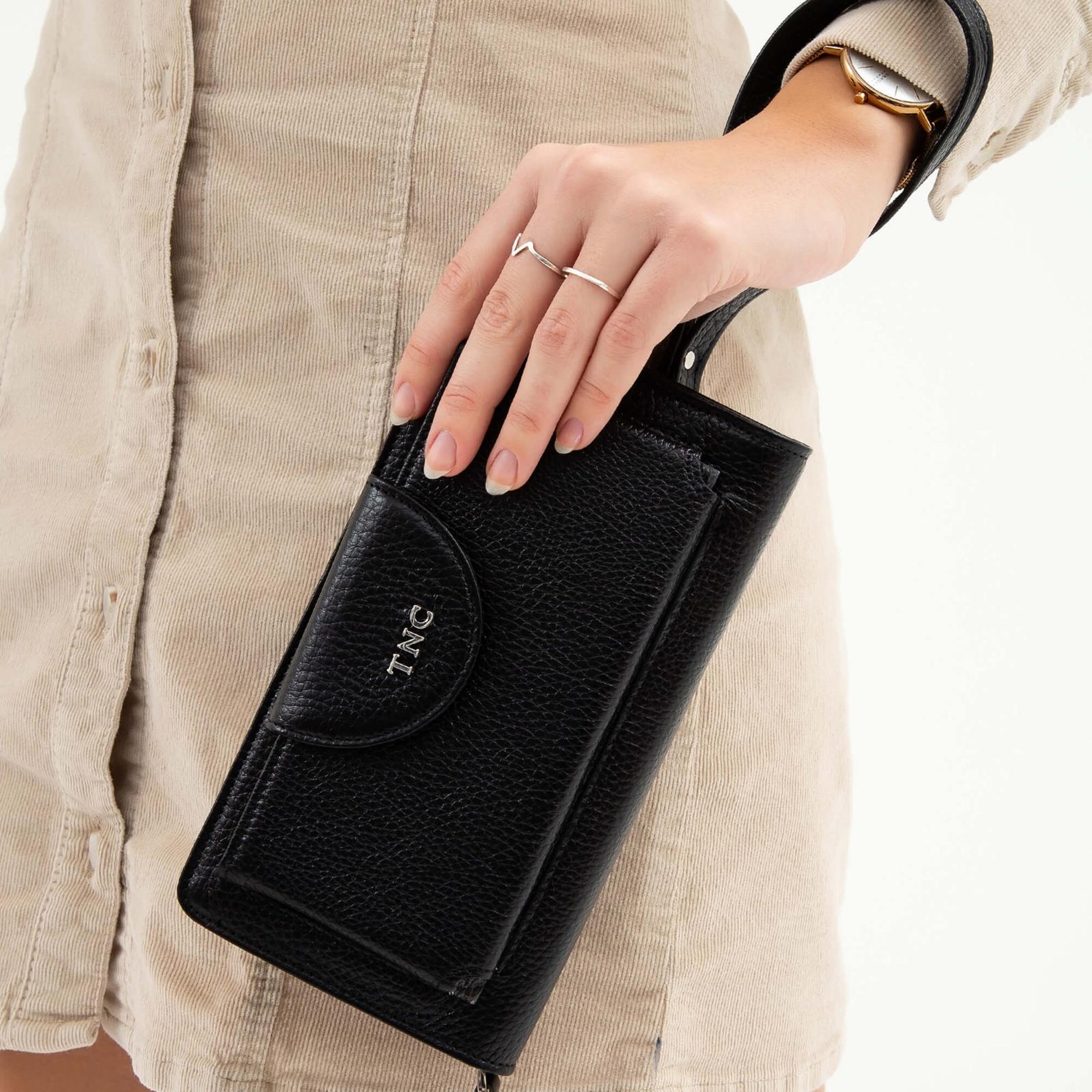 Tamer Tanca Kadın Hakiki Deri Siyah Günlük Cuzdan