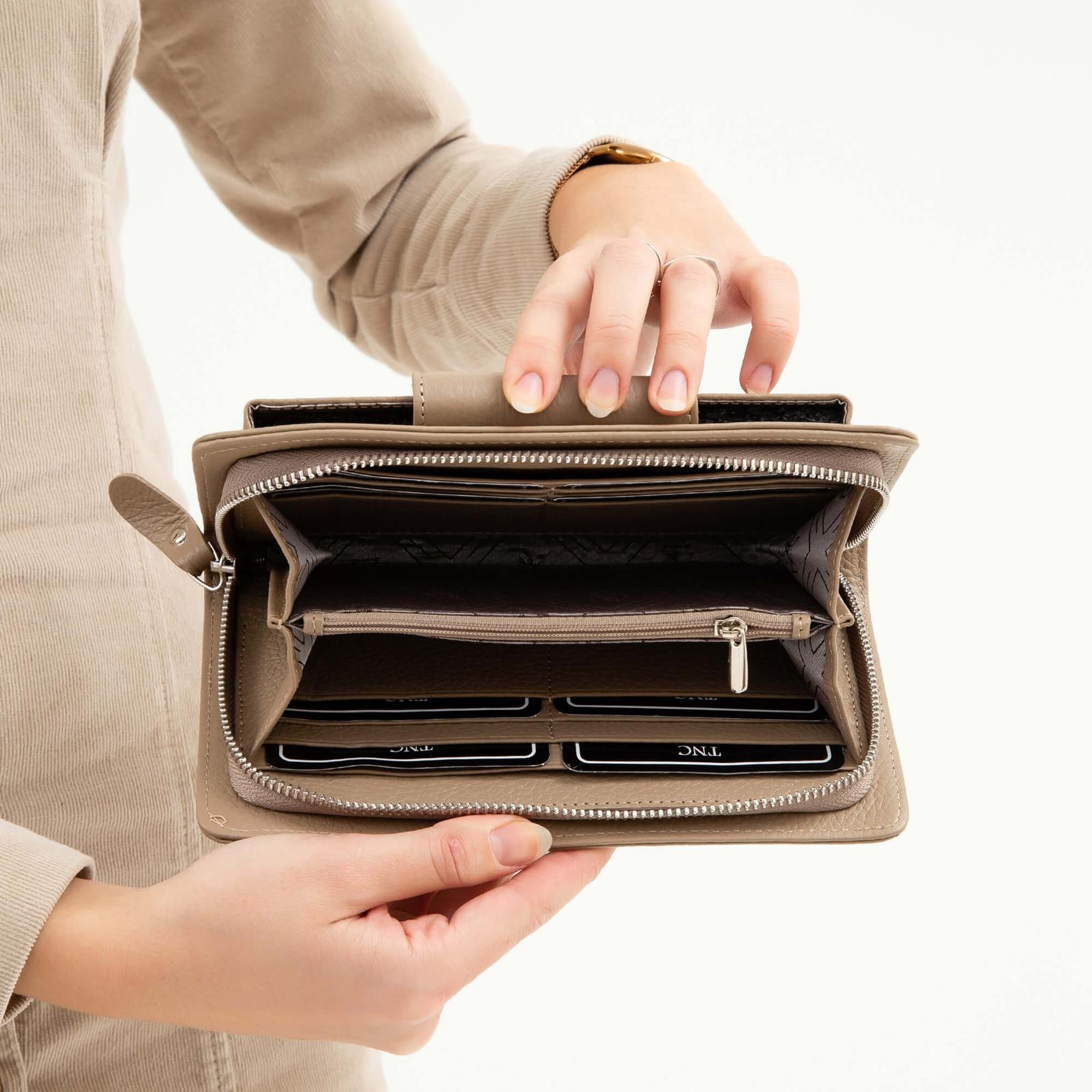 Tamer Tanca Kadın Hakiki Deri Vizon Günlük Cuzdan