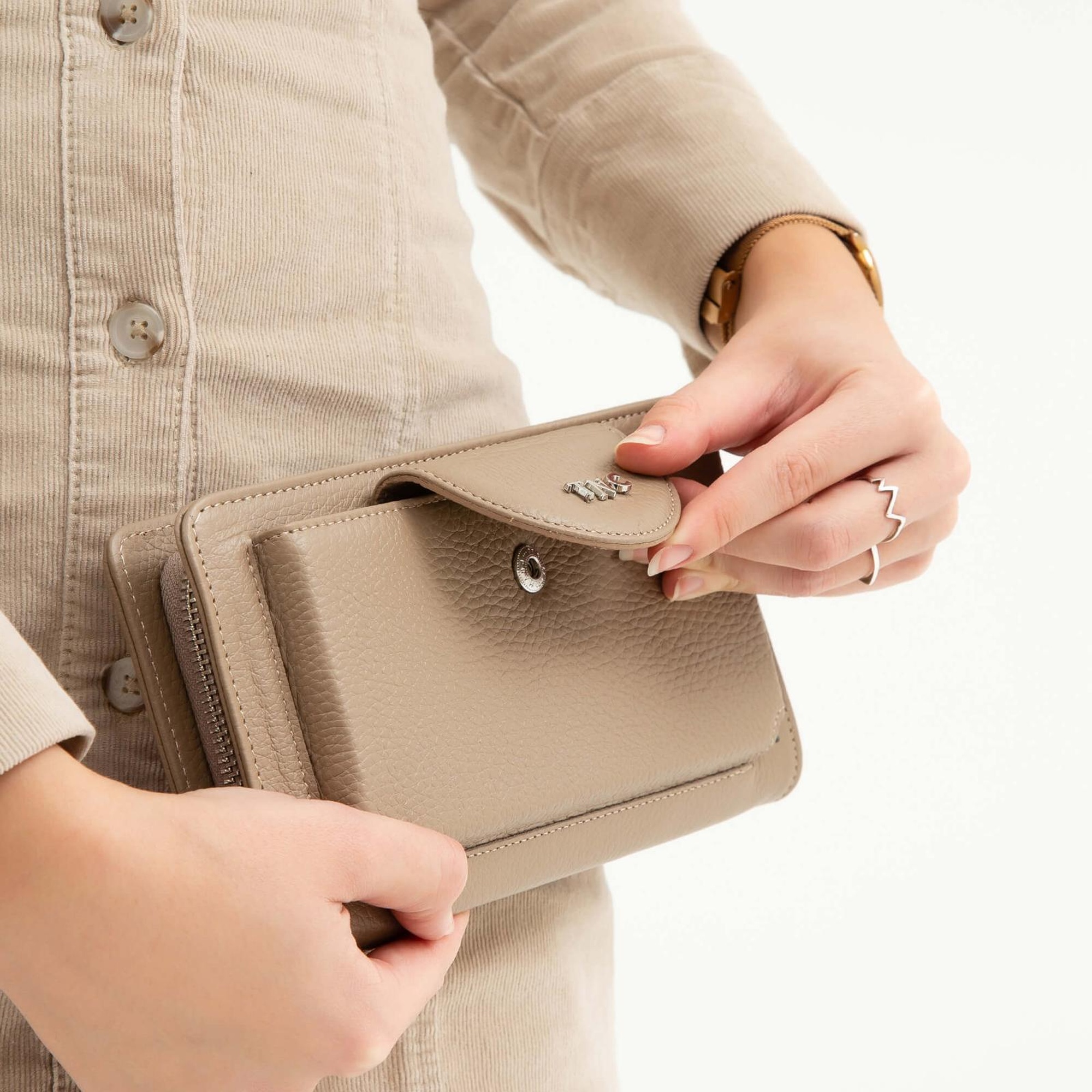 Tamer Tanca Kadın Hakiki Deri Vizon Günlük Cuzdan