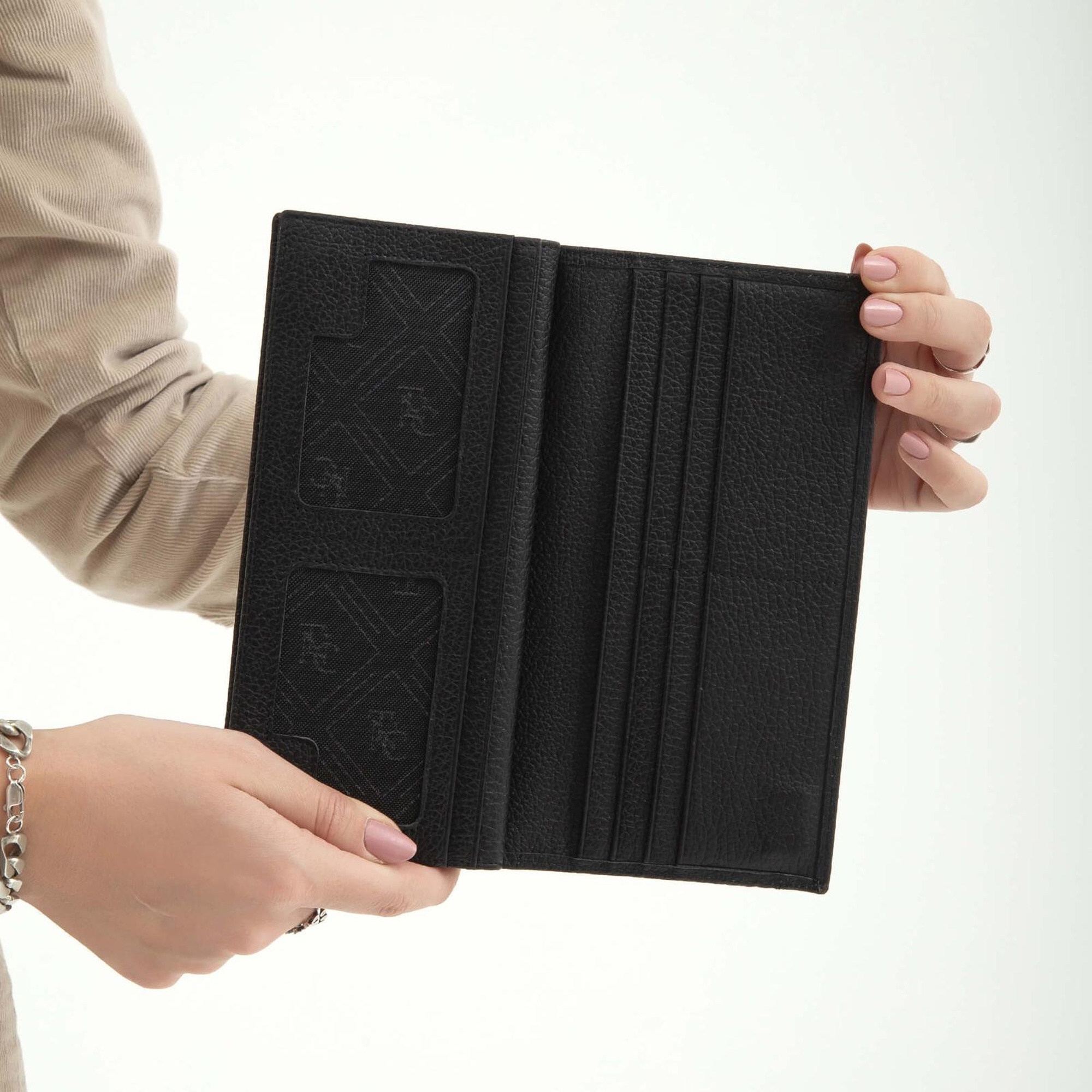 Tamer Tanca Kadın Hakiki Deri Siyah Günlük Cuzdan