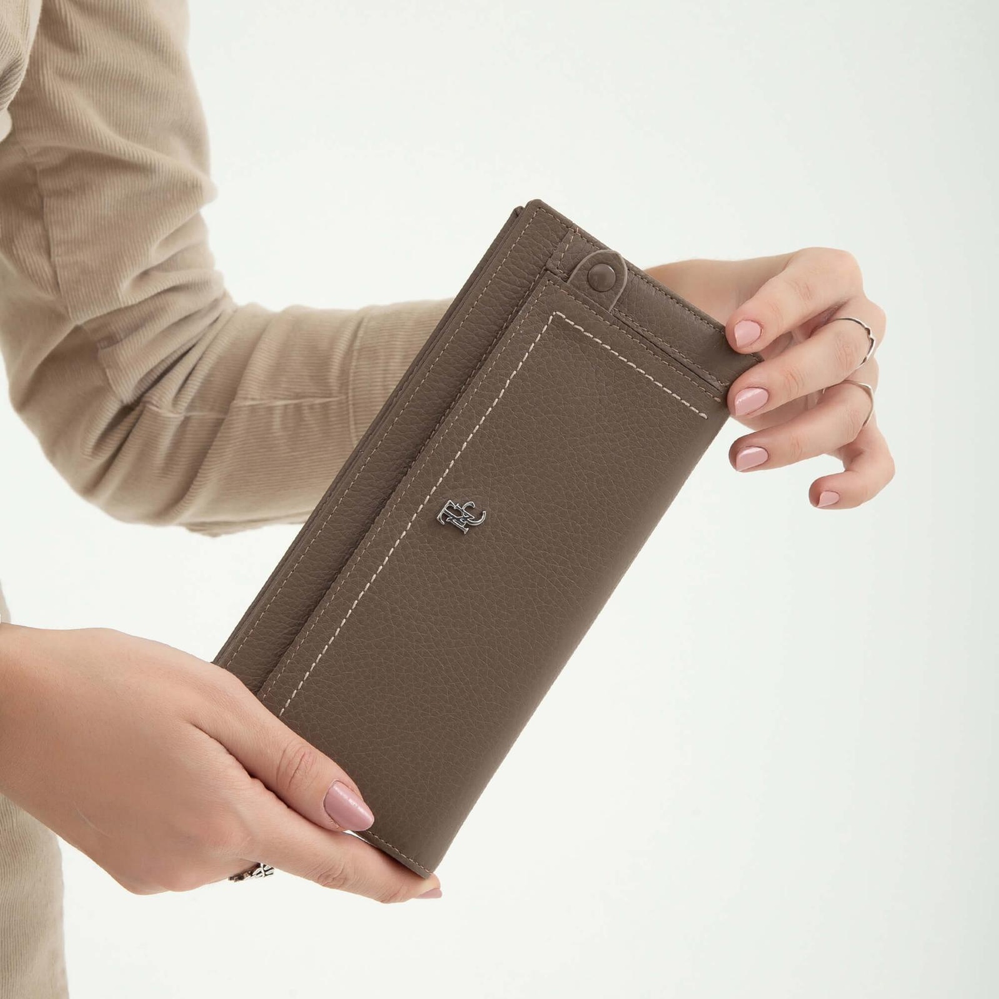 Tamer Tanca Kadın Hakiki Deri Vizon Günlük Cuzdan