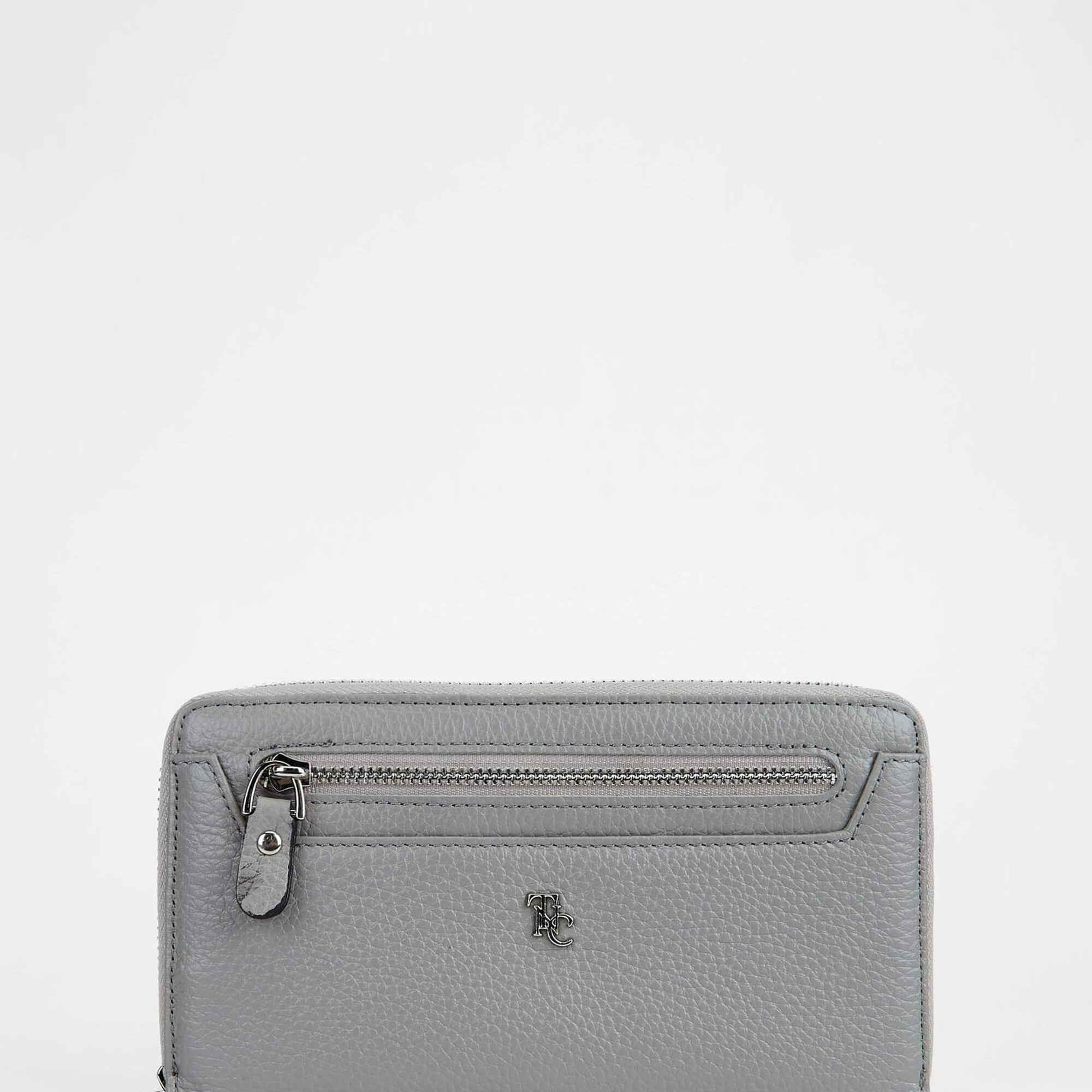 Tamer Tanca Kadın Hakiki Deri Gri Günlük Cuzdan