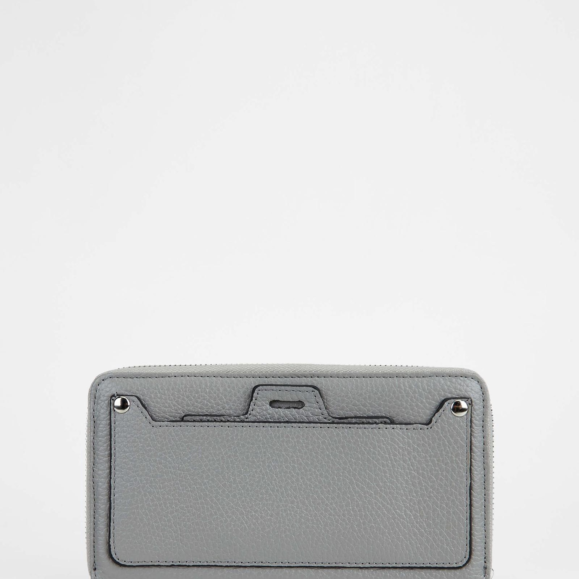 Tamer Tanca Kadın Hakiki Deri Gri Günlük Cuzdan