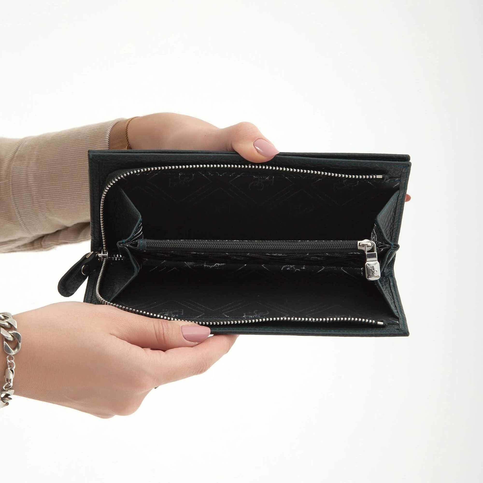 Tamer Tanca Kadın Hakiki Deri Petrol Günlük Cuzdan