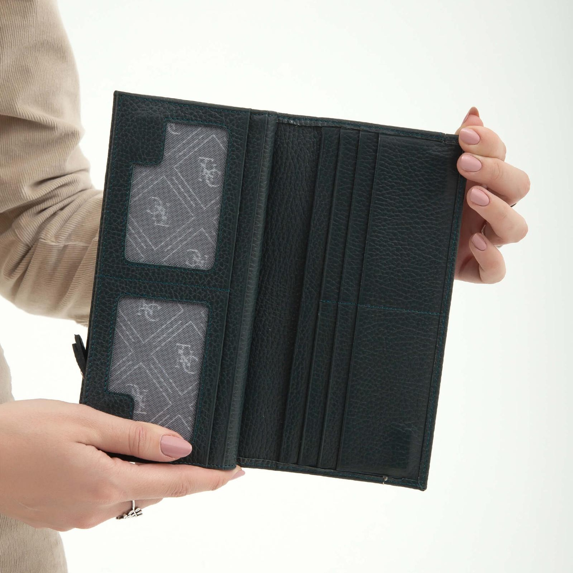 Tamer Tanca Kadın Hakiki Deri Petrol Günlük Cuzdan