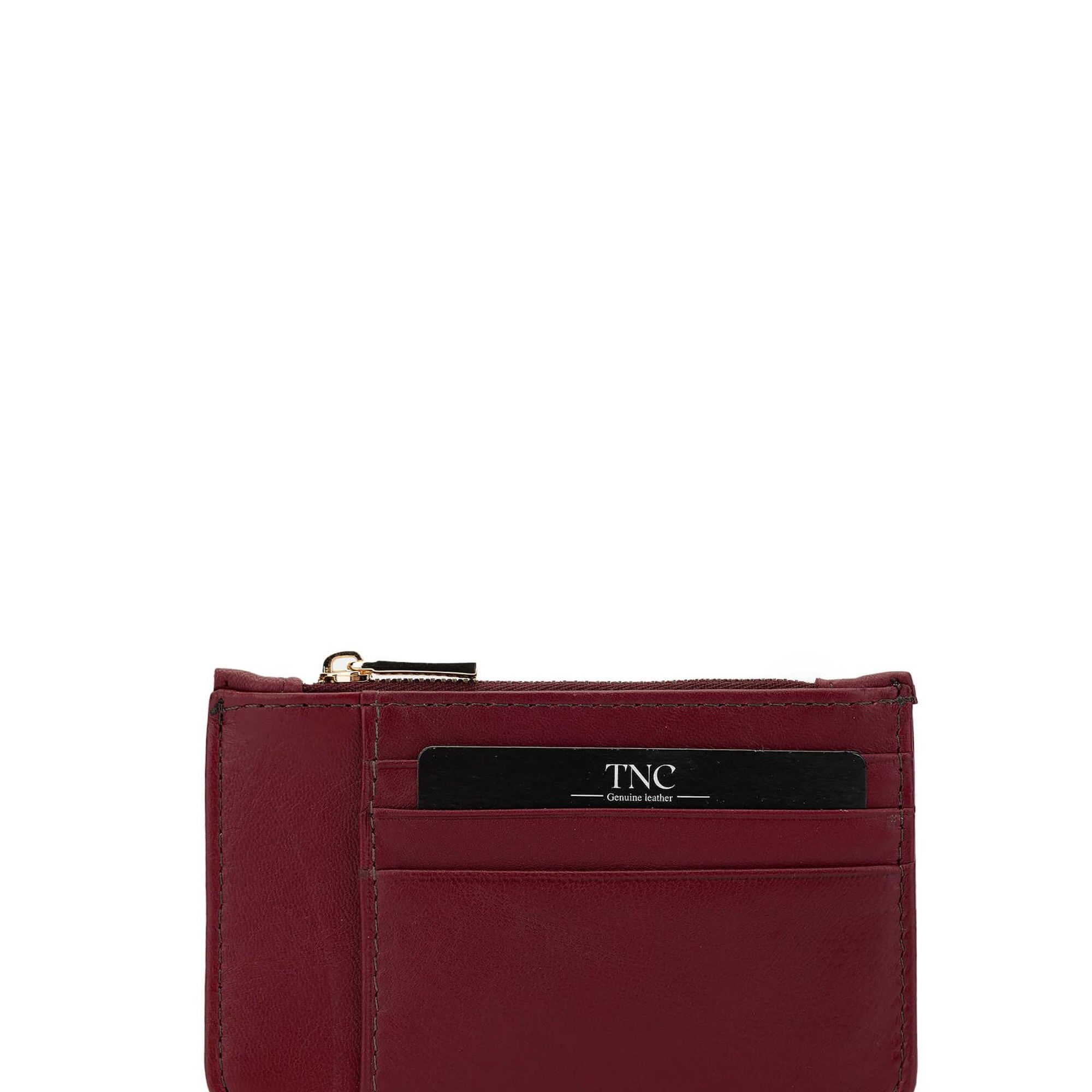 Tamer Tanca Unisex Hakiki Deri Bordo Kartlık