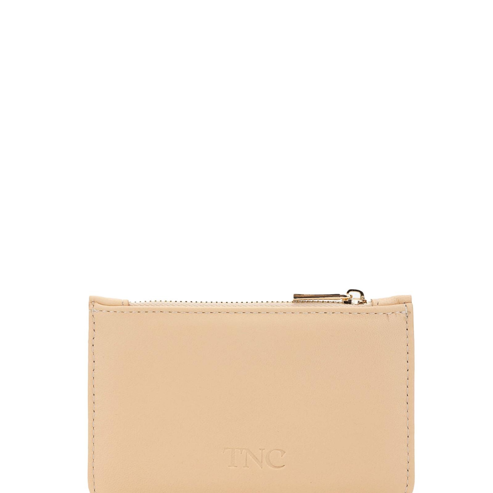 Tamer Tanca Unisex Hakiki Deri Bej Kartlık