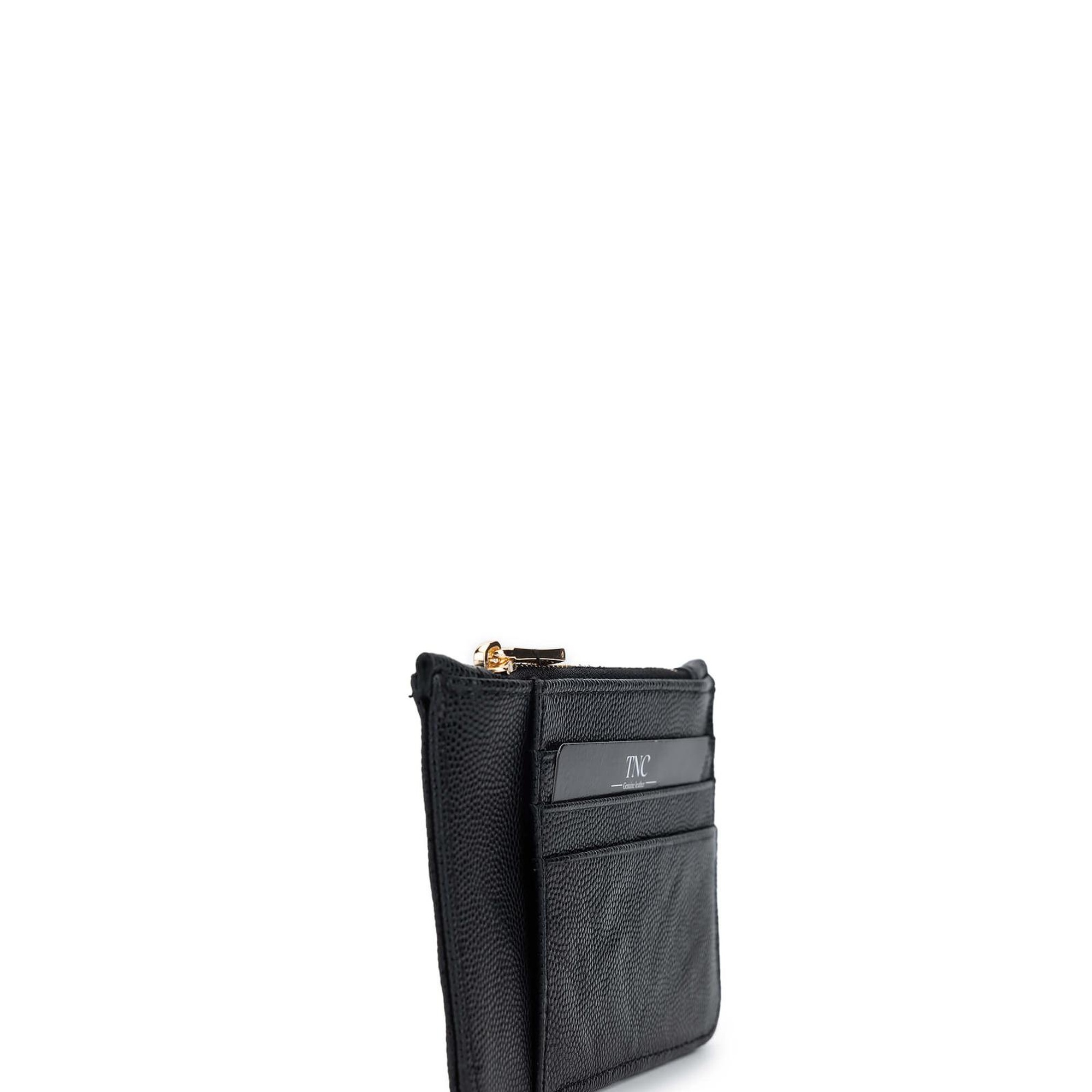 Tamer Tanca Unisex Hakiki Deri Siyah Havyar Kartlık