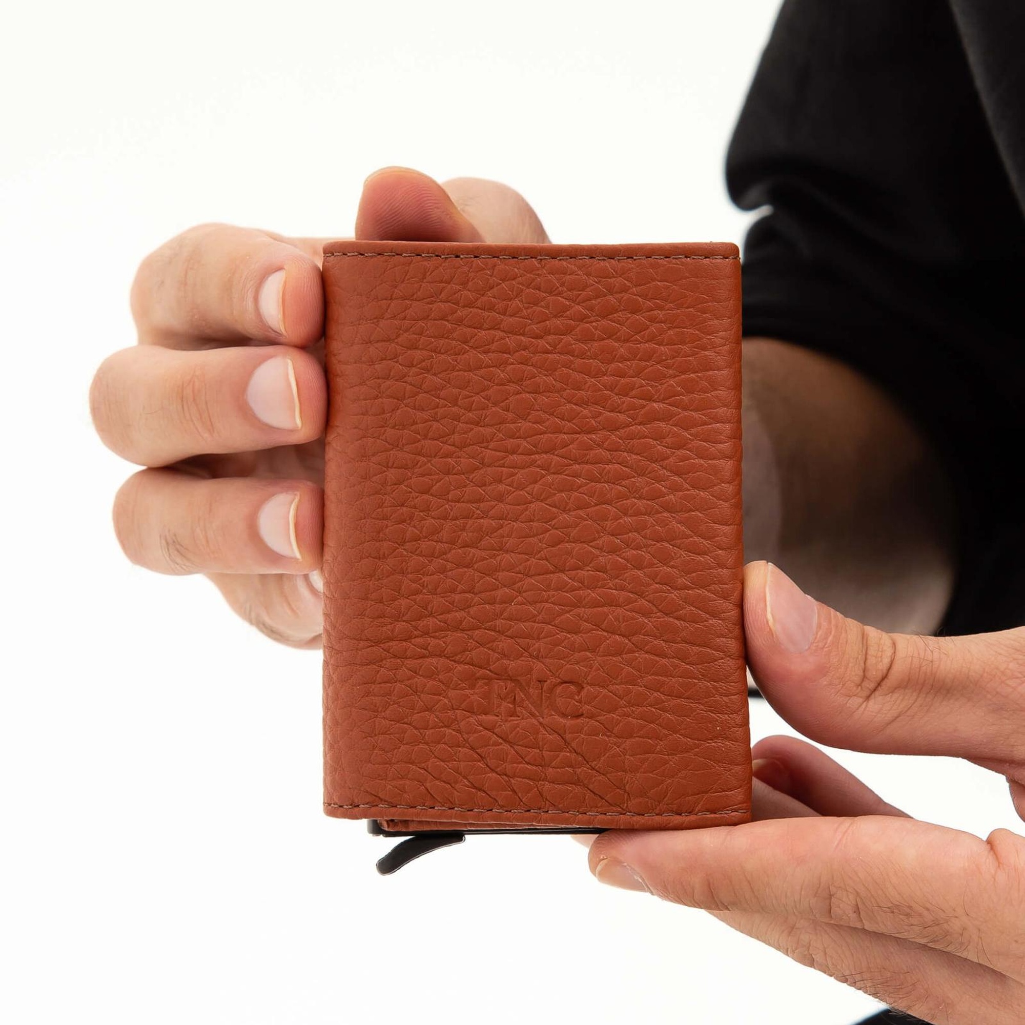 Tamer Tanca Erkek Hakiki Deri Taba Kartlık