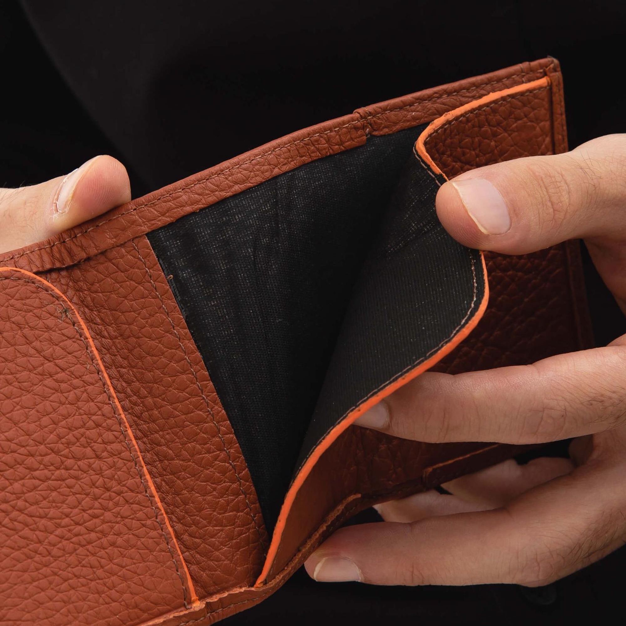 Tamer Tanca Erkek Hakiki Deri Taba Kartlık