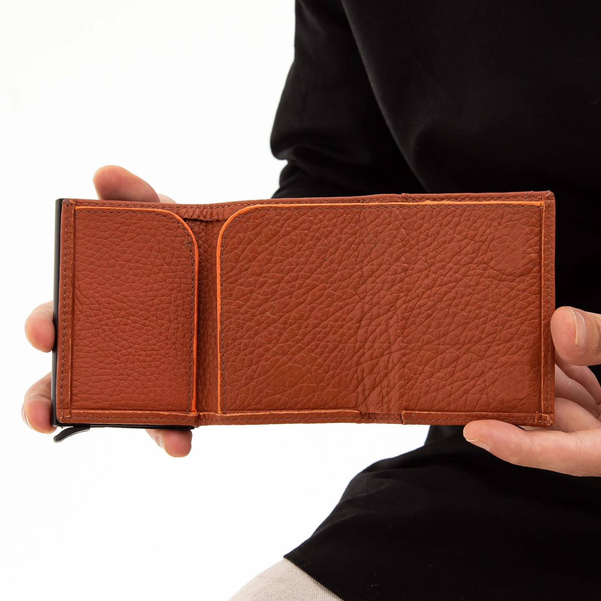 Tamer Tanca Erkek Hakiki Deri Taba Kartlık