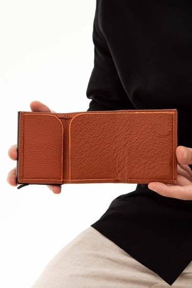  Tamer Tanca Erkek Hakiki Deri Taba Kartlık