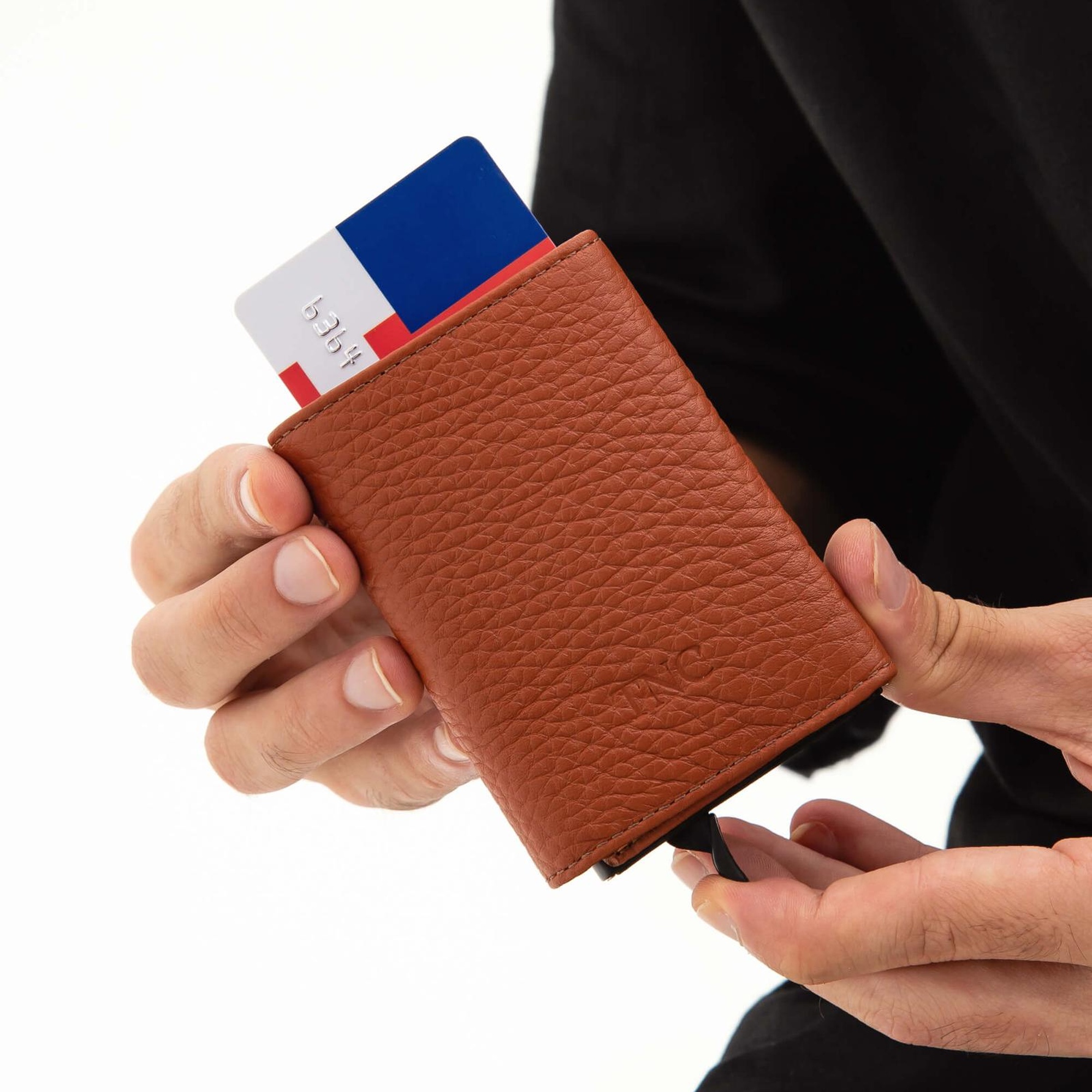 Tamer Tanca Erkek Hakiki Deri Taba Kartlık