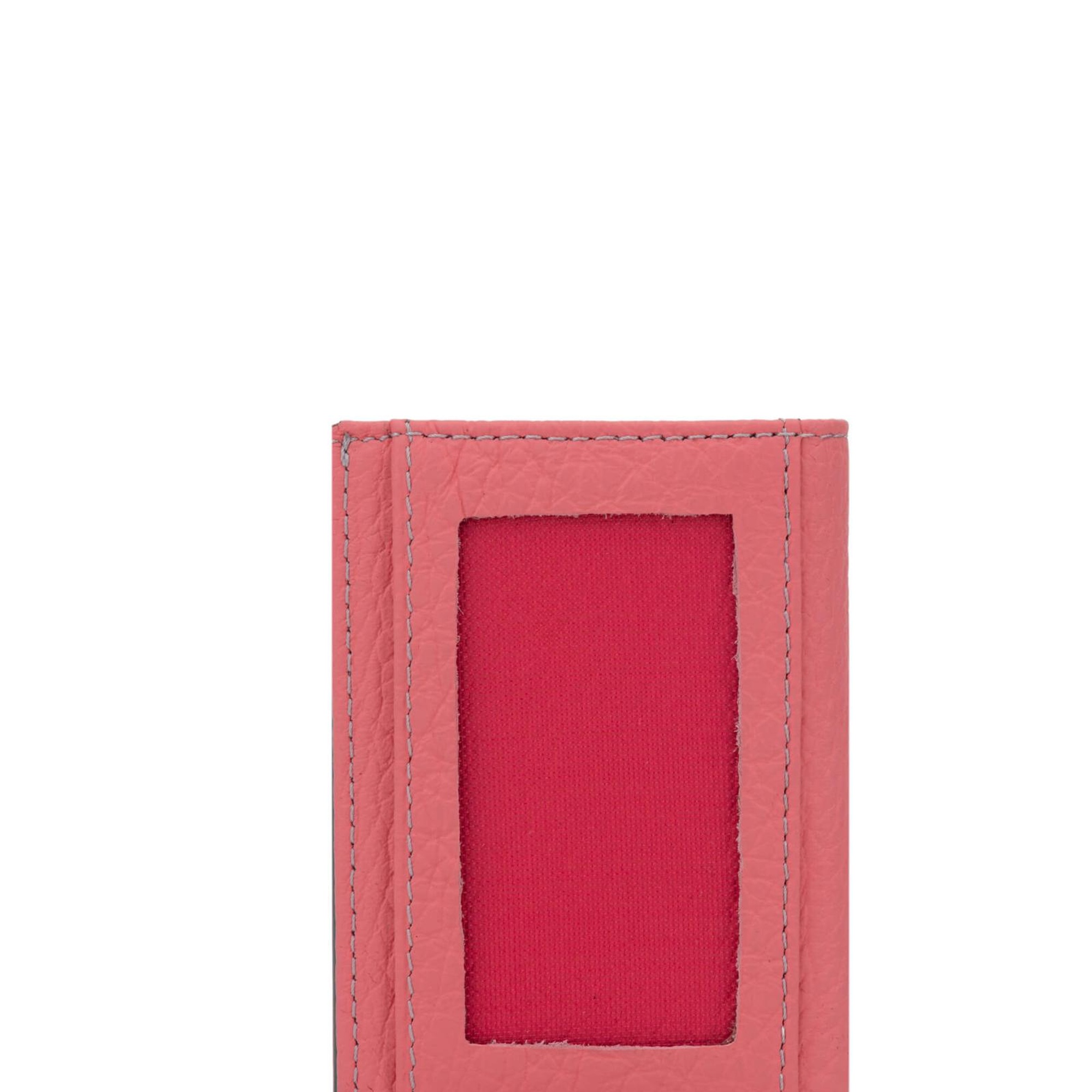 Tamer Tanca Erkek Hakiki Deri Pembe Kartlık