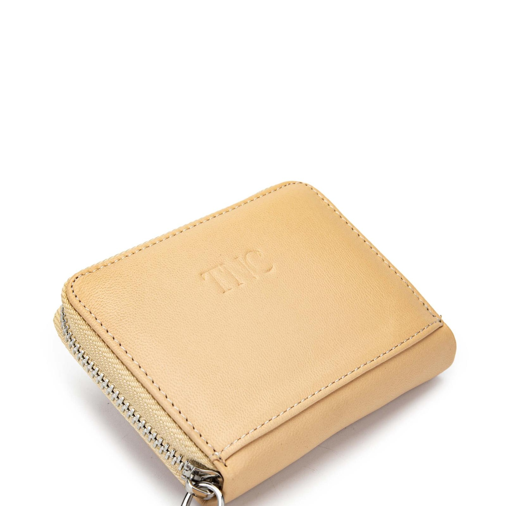 Tamer Tanca Unisex Hakiki Deri Bej Kartlık