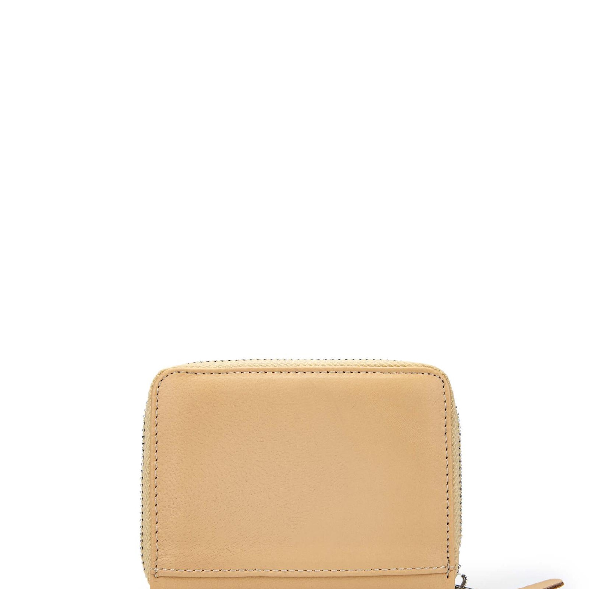 Tamer Tanca Unisex Hakiki Deri Bej Kartlık