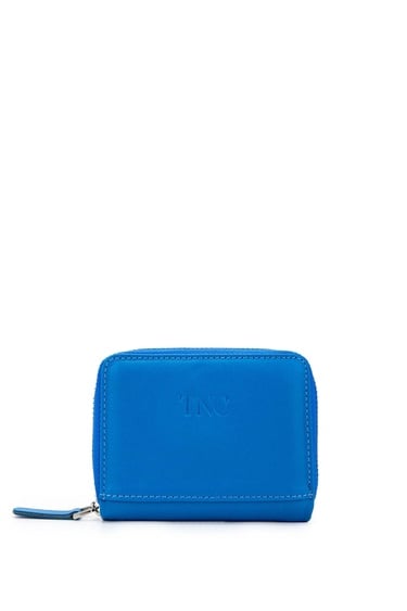  Tamer Tanca Unisex Hakiki Deri Mavi Kartlık