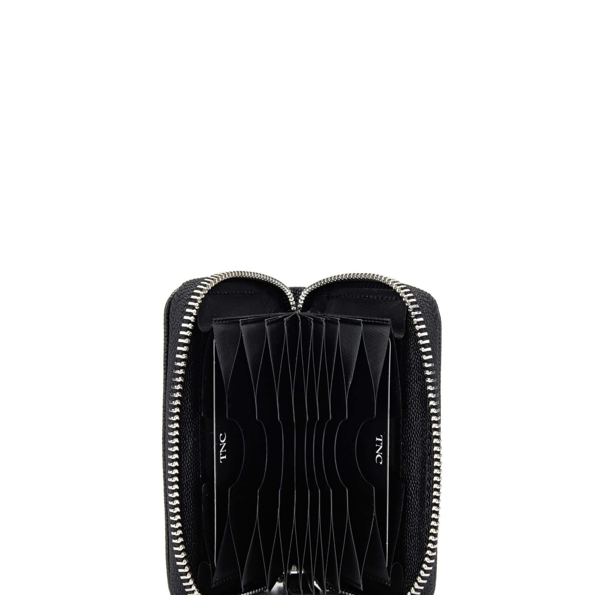 Tamer Tanca Unisex Hakiki Deri Siyah Havyar Kartlık