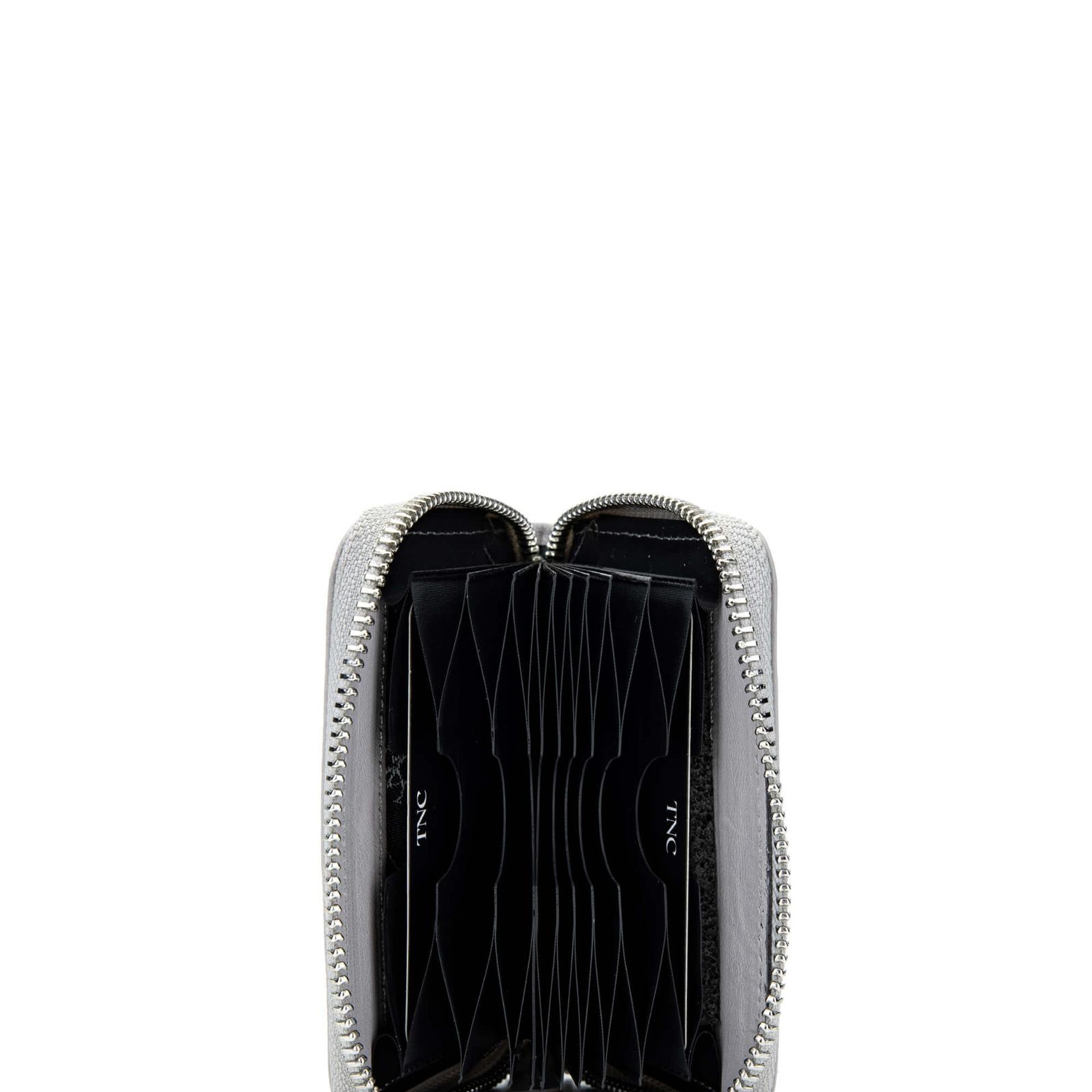 Tamer Tanca Unisex Hakiki Deri Gri Kartlık