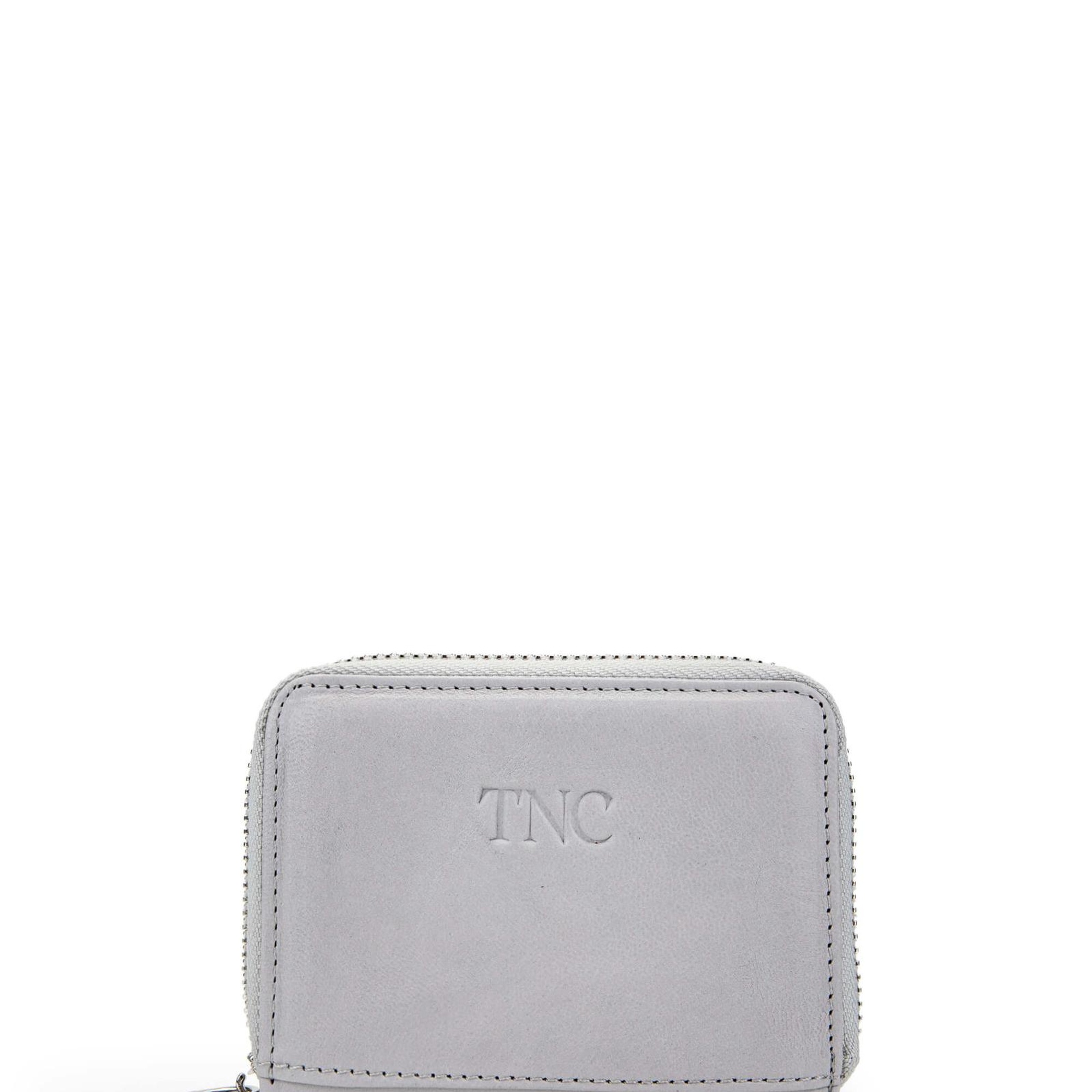 Tamer Tanca Unisex Hakiki Deri Gri Kartlık