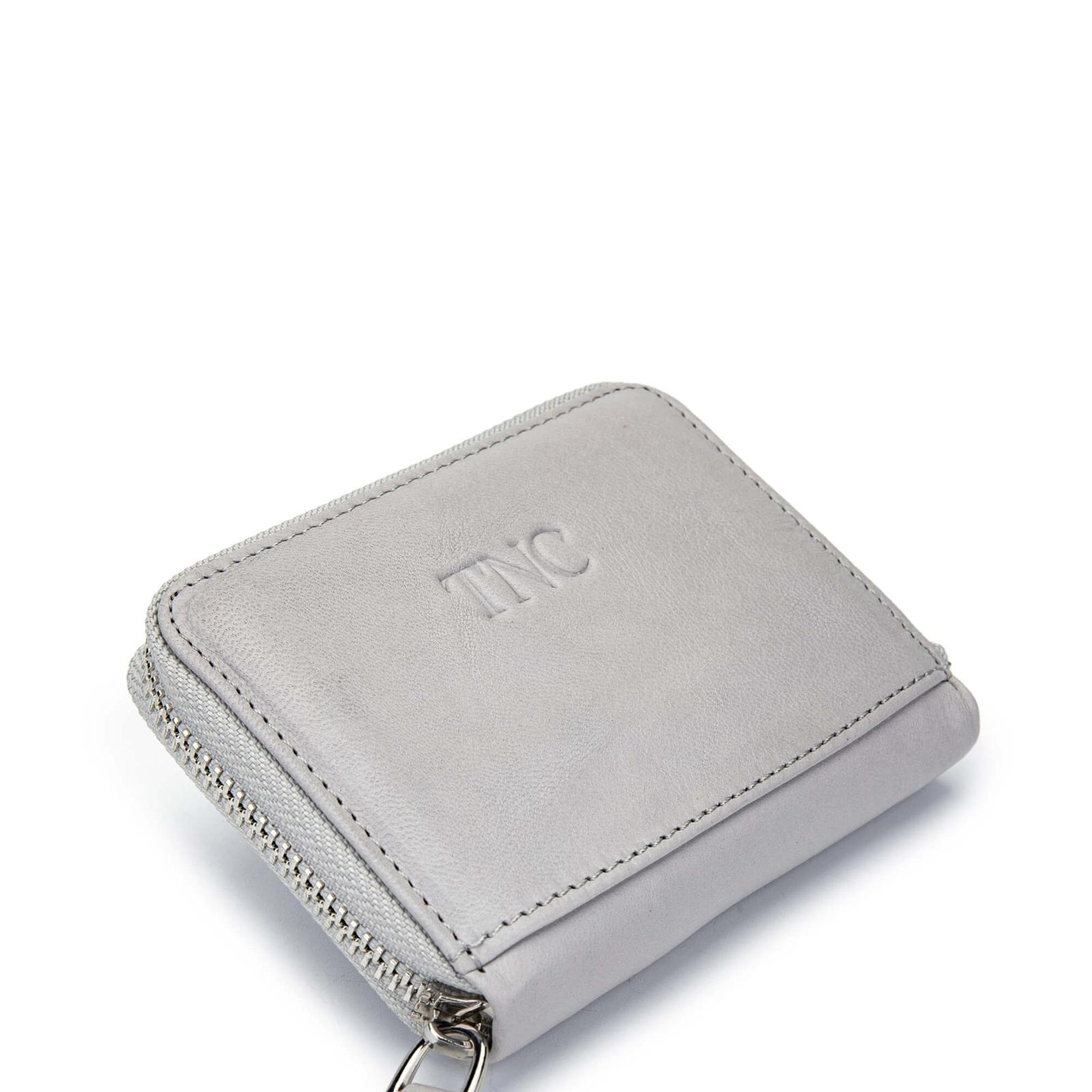 Tamer Tanca Unisex Hakiki Deri Gri Kartlık