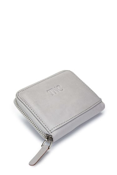  Tamer Tanca Unisex Hakiki Deri Gri Kartlık