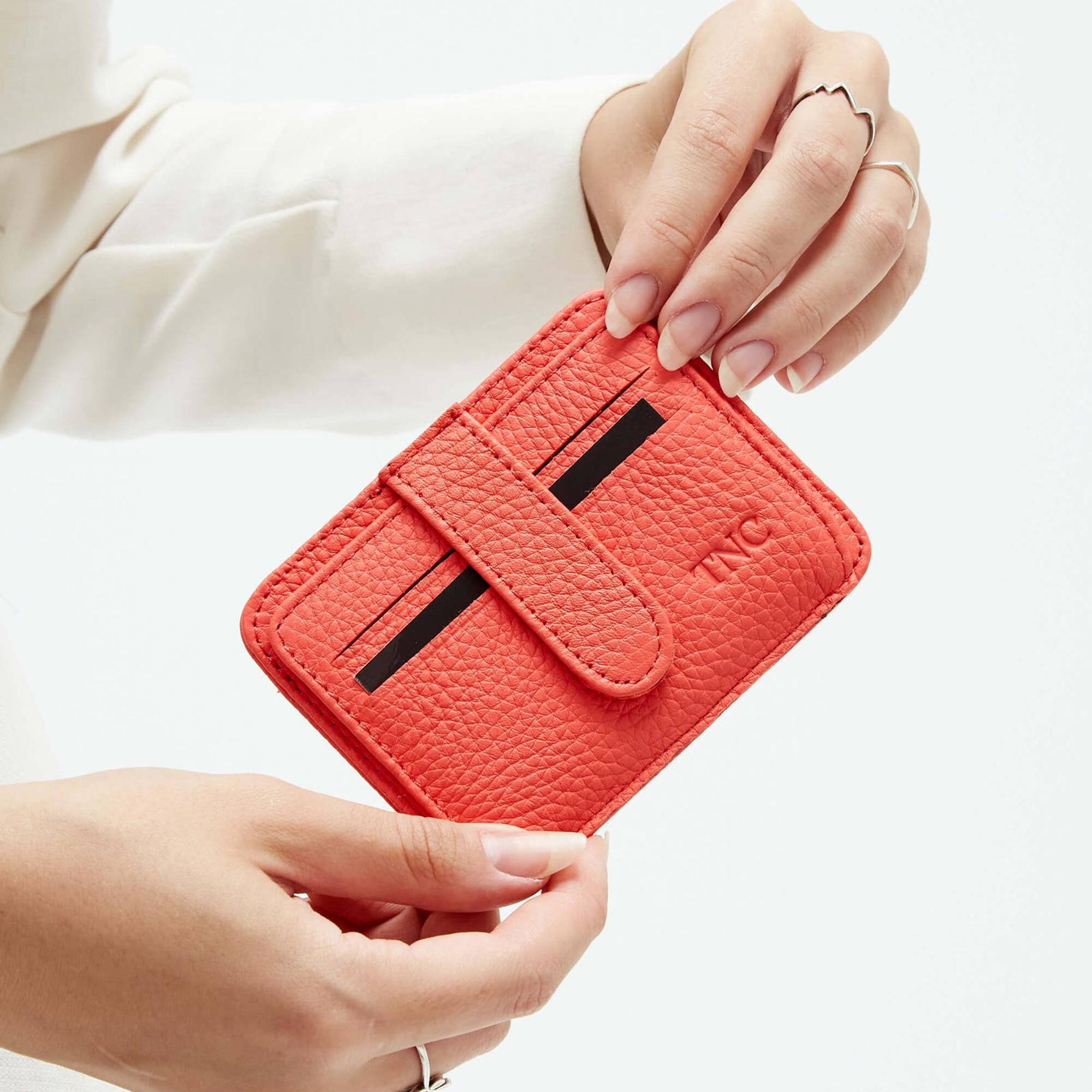 Tamer Tanca Unisex Hakiki Deri Yavruağzı Kartlık