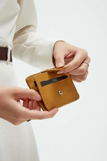  Tamer Tanca Unisex Hakiki Deri Hardal Kartlık