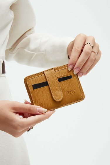  Tamer Tanca Unisex Hakiki Deri Hardal Kartlık