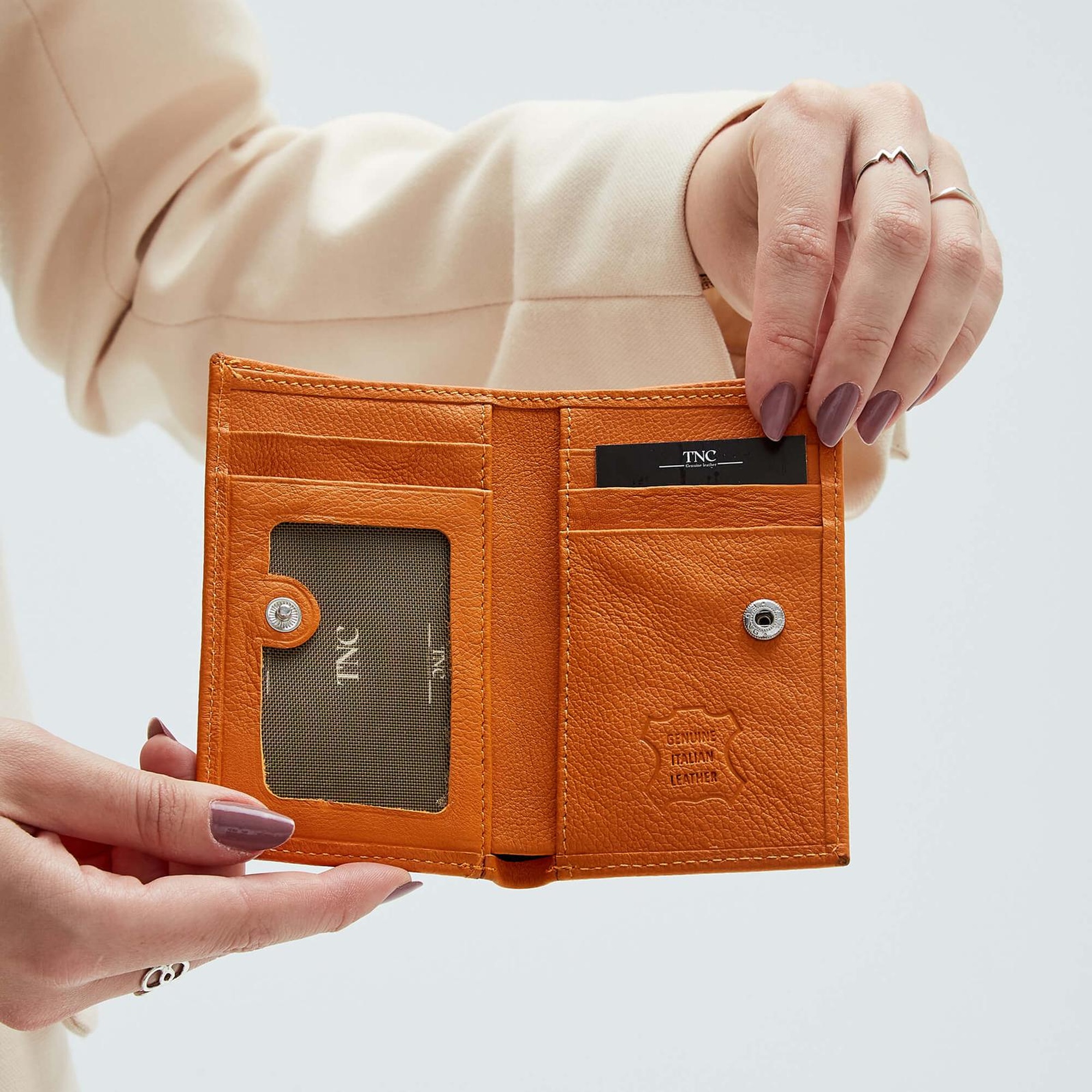 Tamer Tanca Erkek Hakiki Deri Vizon Kartlık