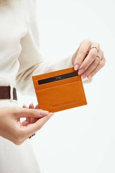  Tamer Tanca Unisex Hakiki Deri Hardal Kartlık