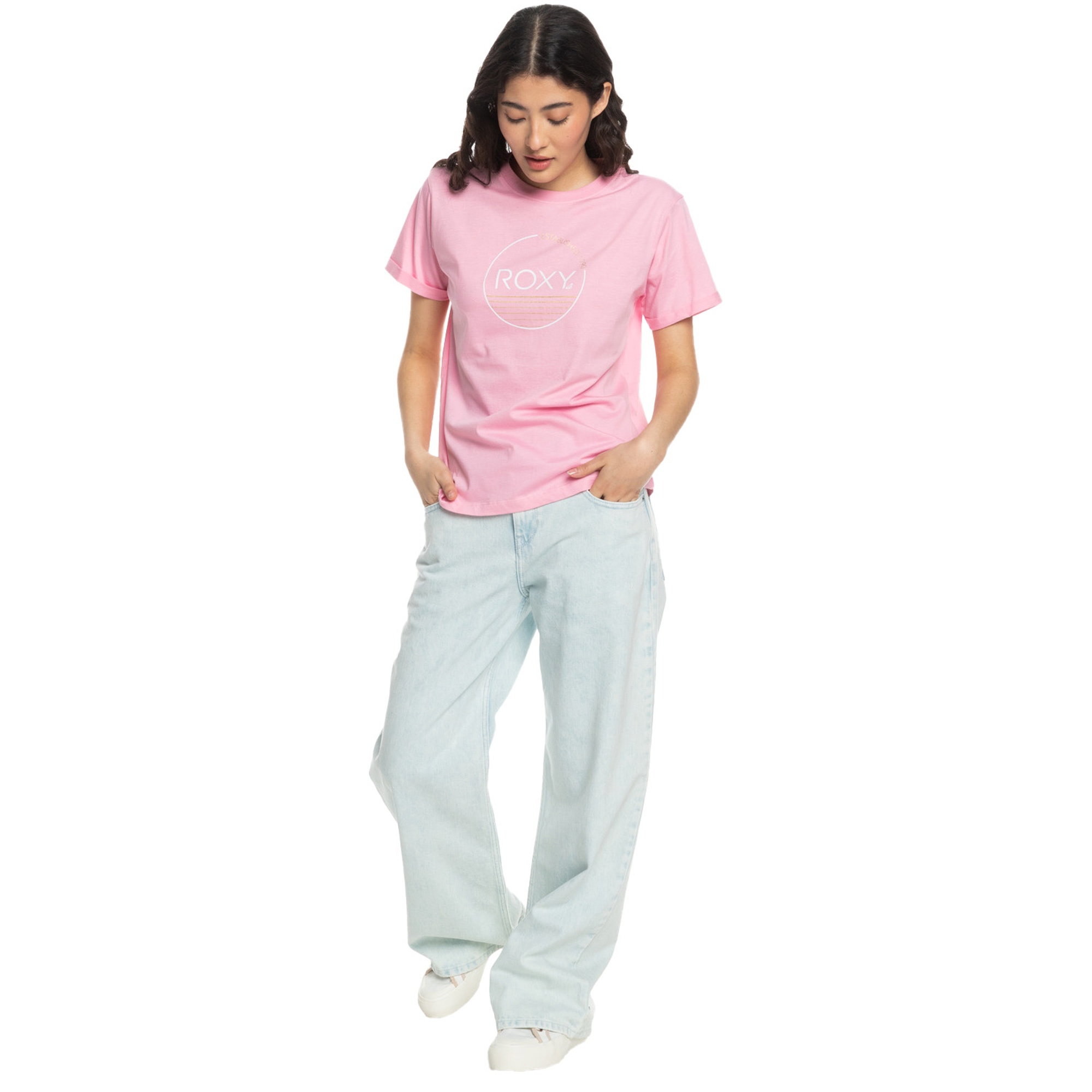 Roxy Noon Ocean Kadın Pembe Tişört