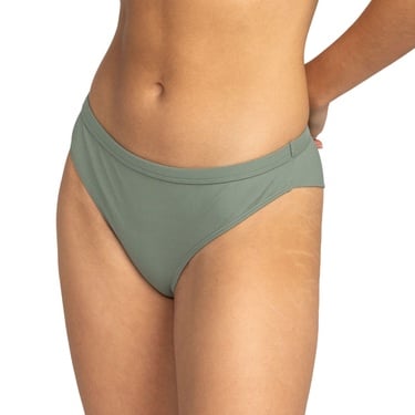  Roxy Pro The Snap Turn Cheeky Kadın Yeşil Bikini Alt