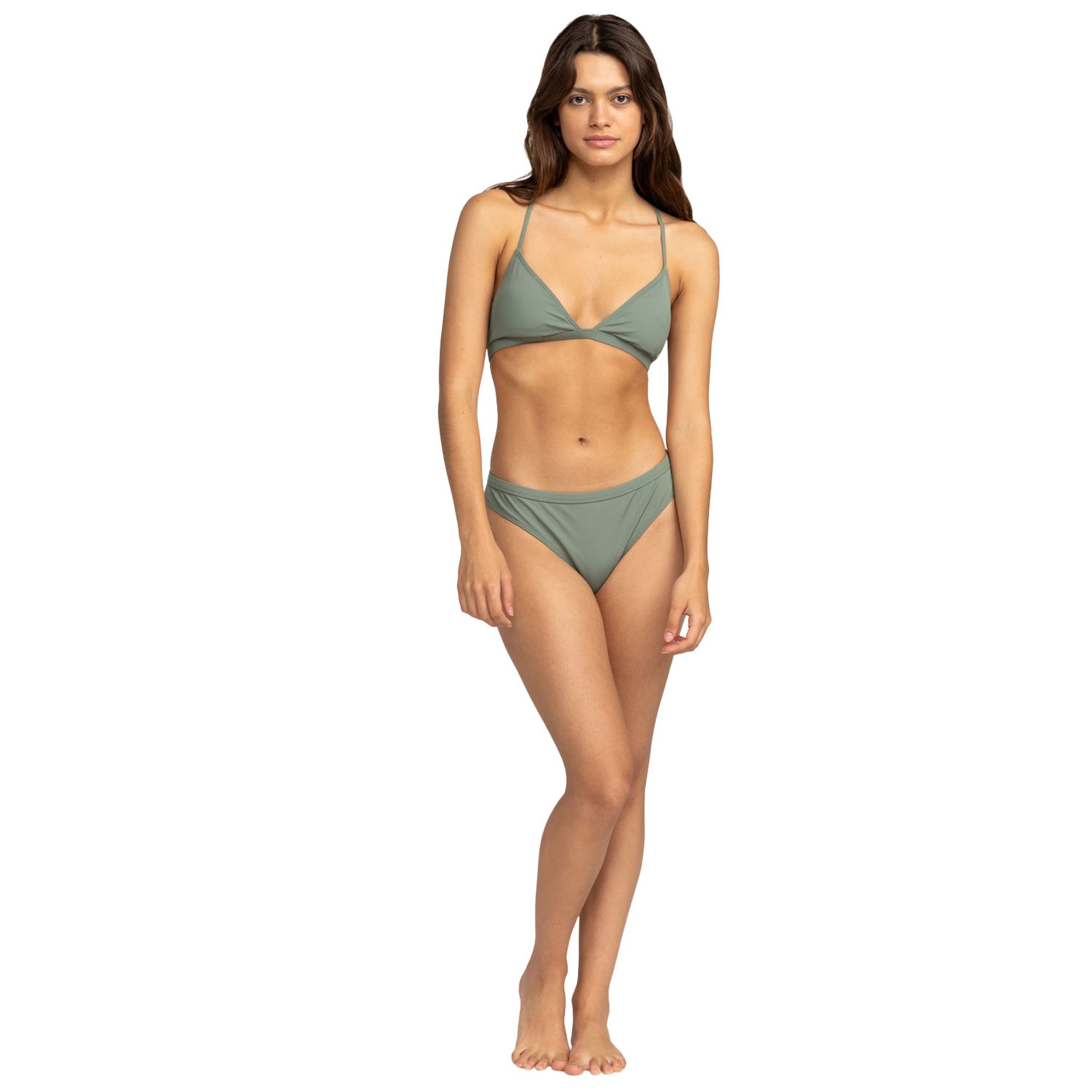 Roxy Pro The Snap Turn Cheeky Kadın Yeşil Bikini Alt