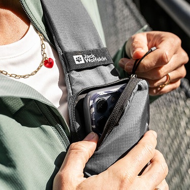  Jack Wolfskin Cyrox Sling Unisex Gri Çanta