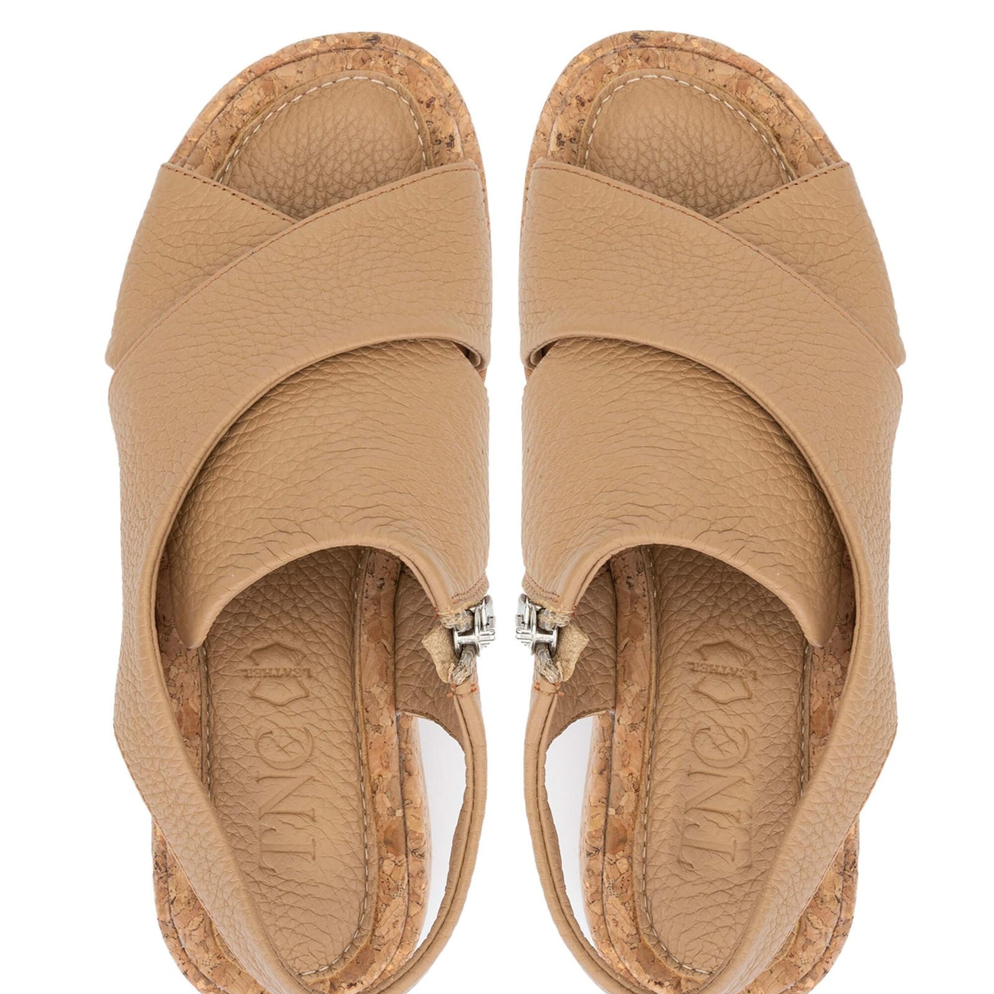 Tamer Tanca Kadın Hakiki Deri Vizon Sandalet Düz