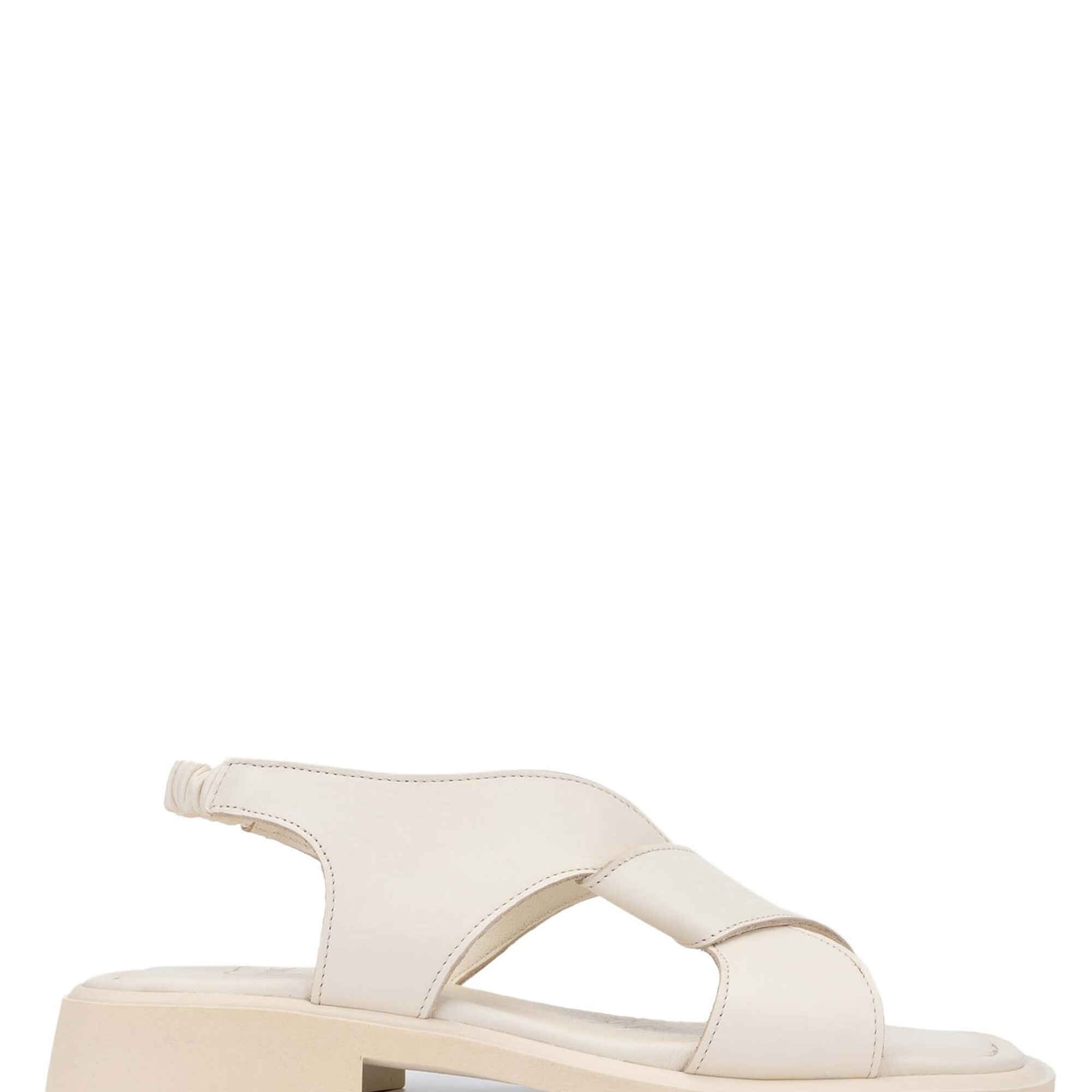 Tamer Tanca Kadın Hakiki Deri Bej Topuklu Sandalet