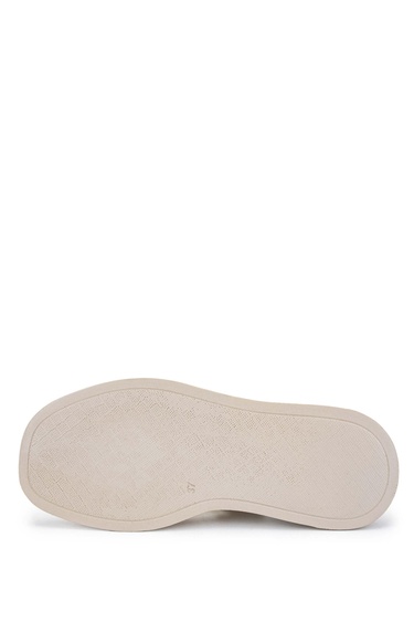  Tamer Tanca Kadın Hakiki Deri Bej Topuklu Sandalet