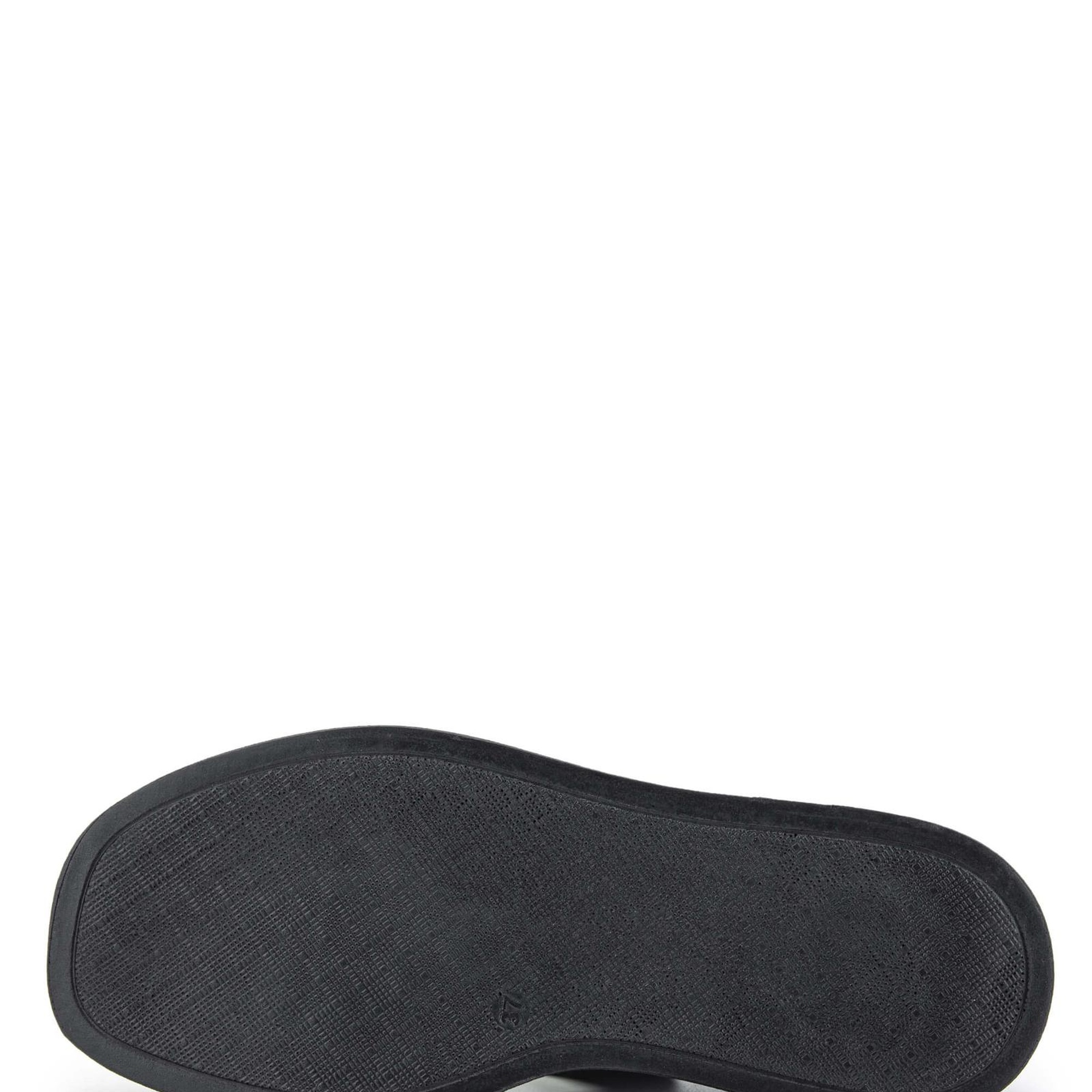 Tamer Tanca Kadın Hakiki Deri Siyah Deri Topuklu Sandalet