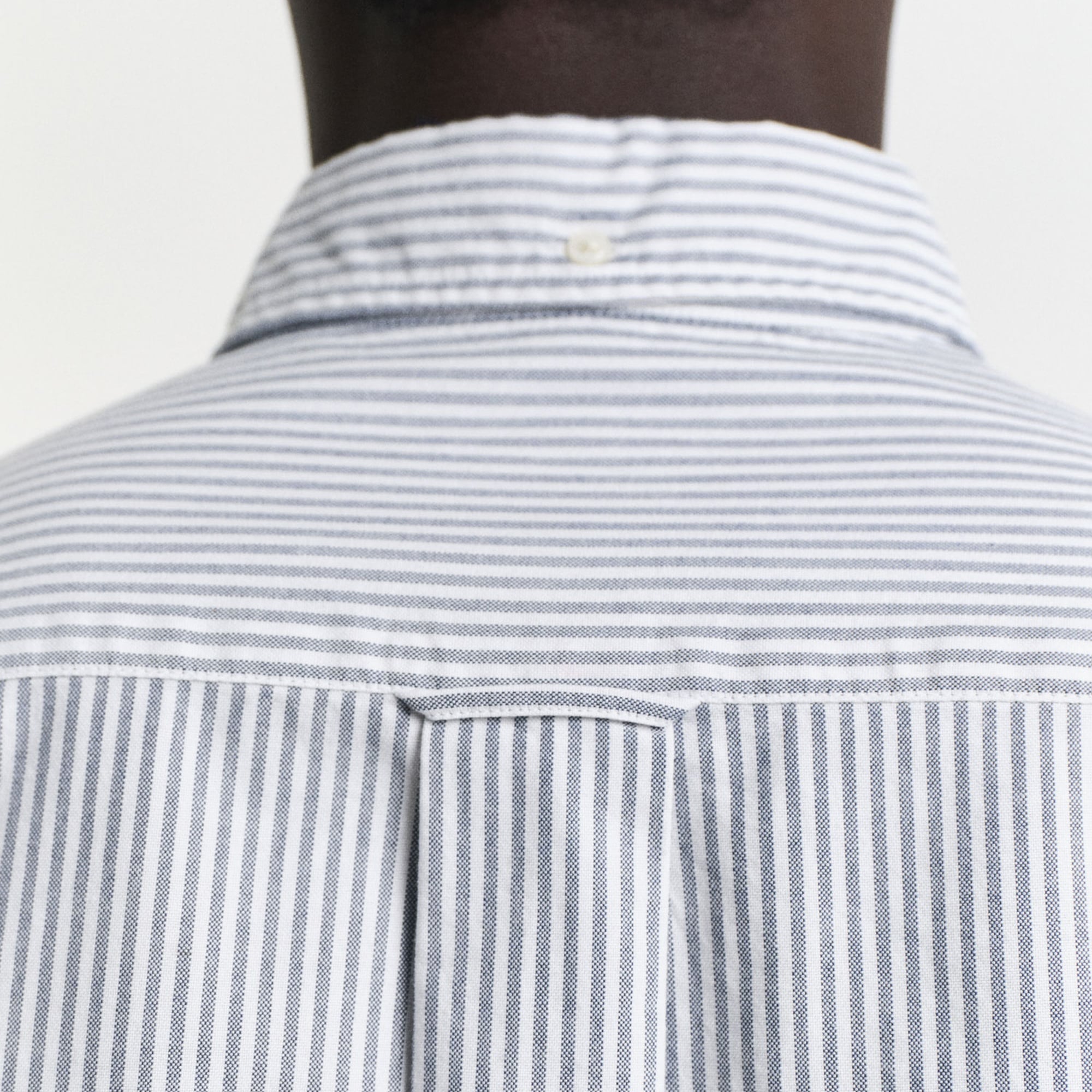 GANT Erkek Mavi Regular Fit Düğmeli Yaka Çizgili Oxford Gömlek