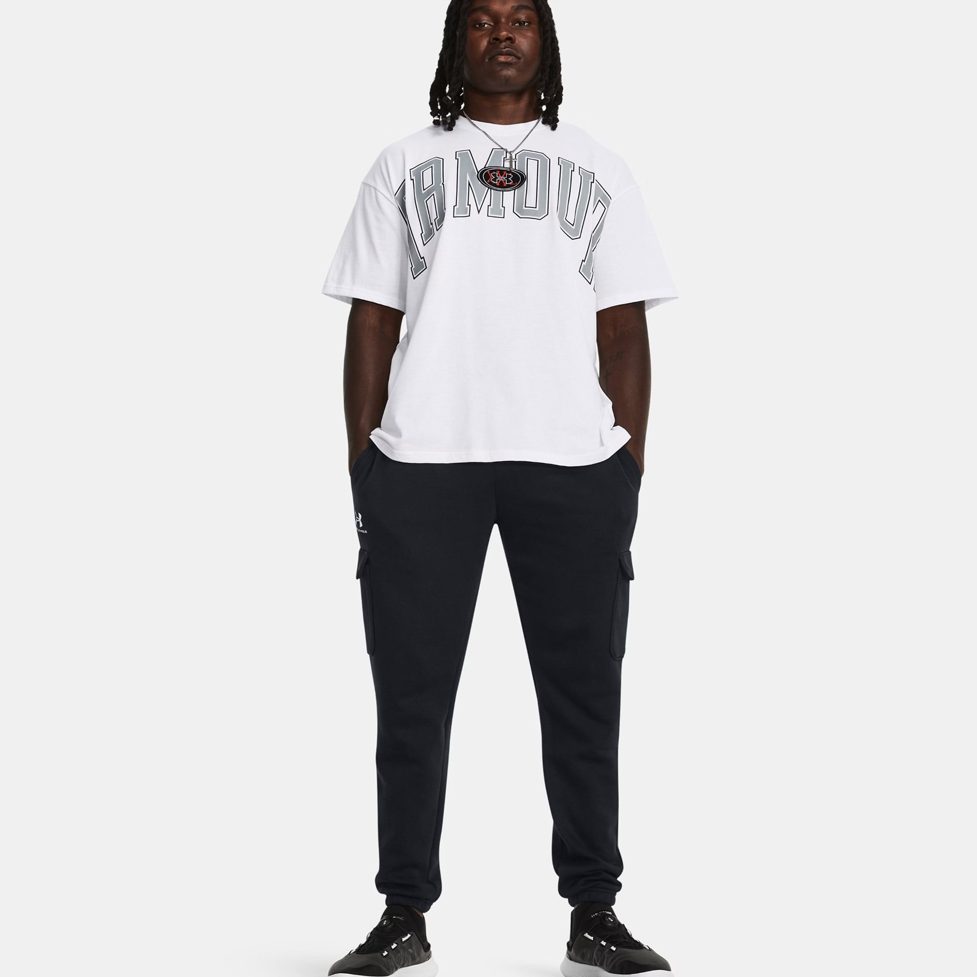  Under Armour Icon Fleece Erkek Siyah Kargo Eşofman Altı