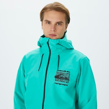  Quiksilver Hıgh In The Hood Erkek Yeşil Kayak Montu
