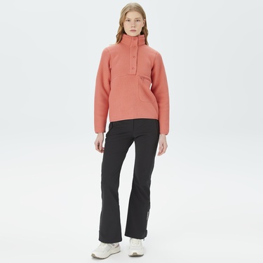  Peak Performance Fleece Snap Kadın Pembe Outdoor Polar