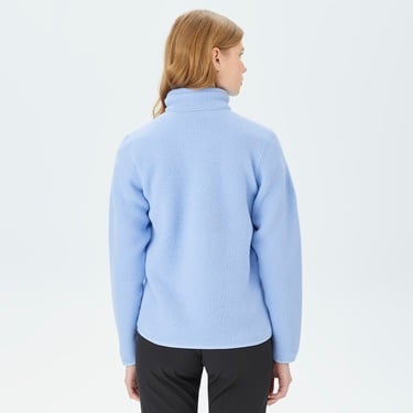  Peak Performance Fleece Snap Kadın Mavi Outdoor Polar