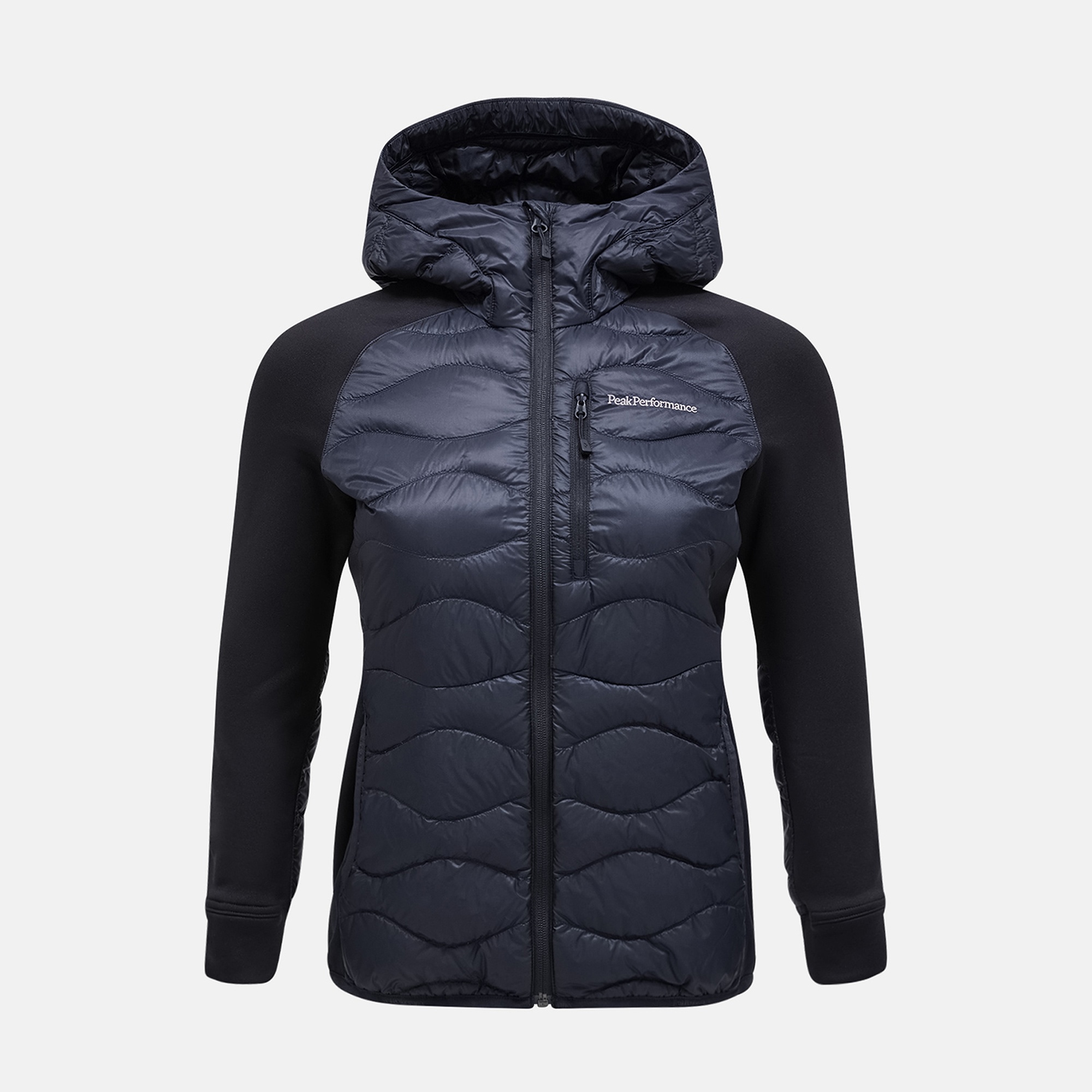 Peak Performance Helium Down Hybrid Hood Kadın Siyah Outdoor Mont