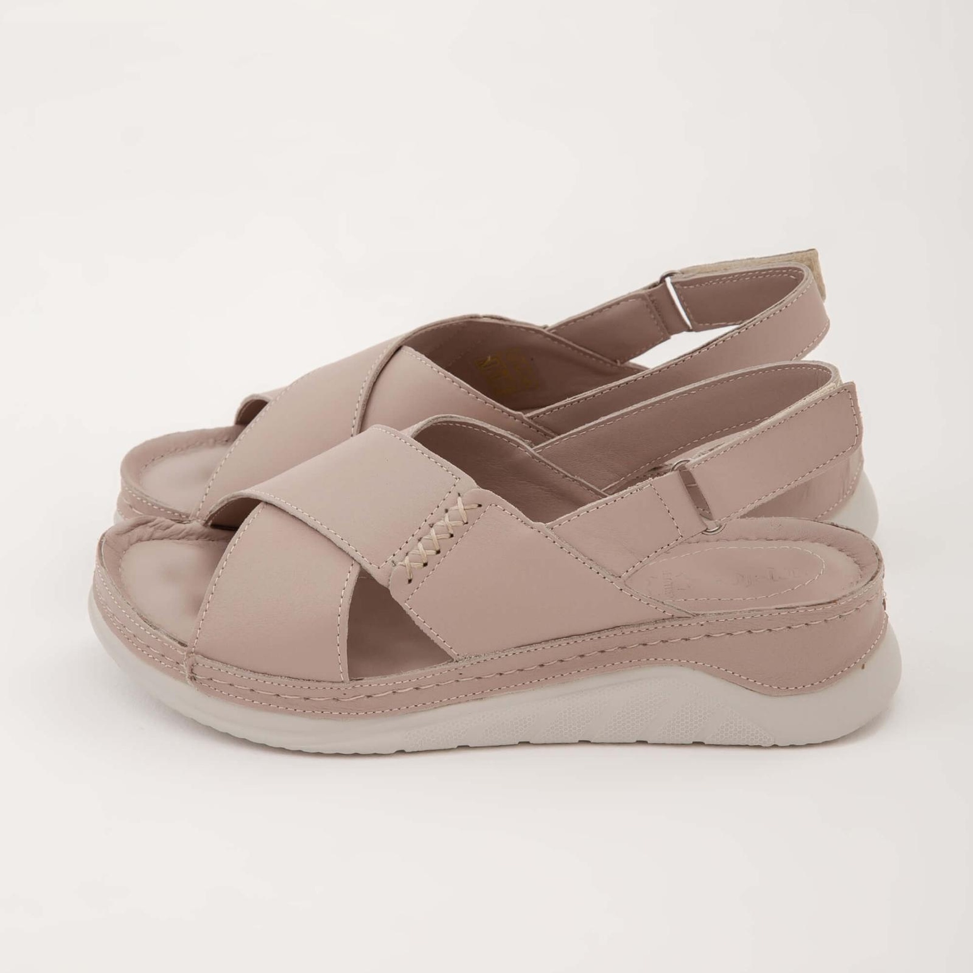 Tamer Tanca Kadın Hakiki Deri Taş Günlük Sandalet