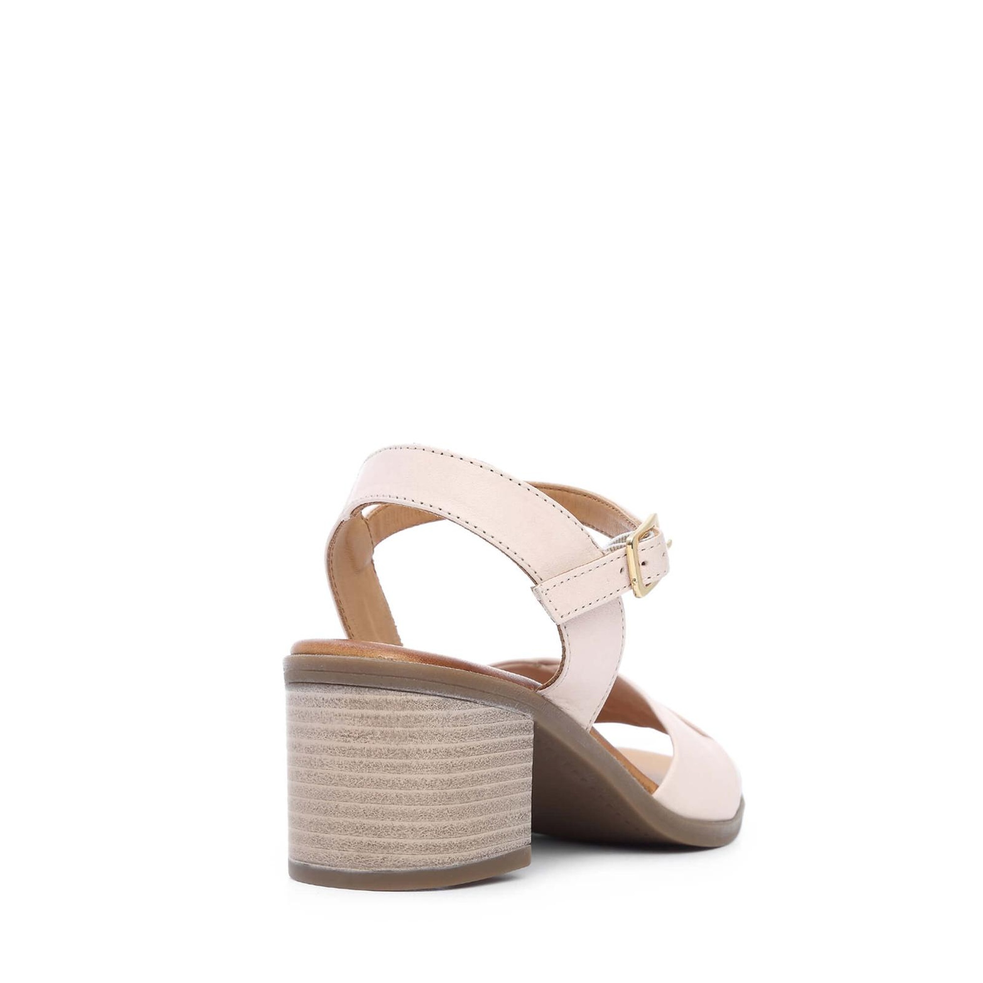 Tamer Tanca Kadın Hakiki Deri Pudra Topuklu Sandalet